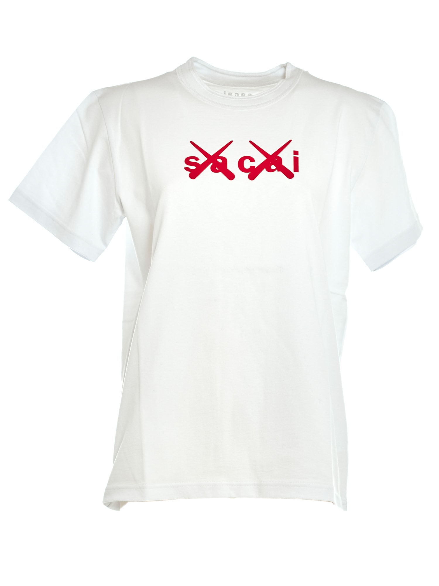 Sacai Kaws Flock Print T Shirt