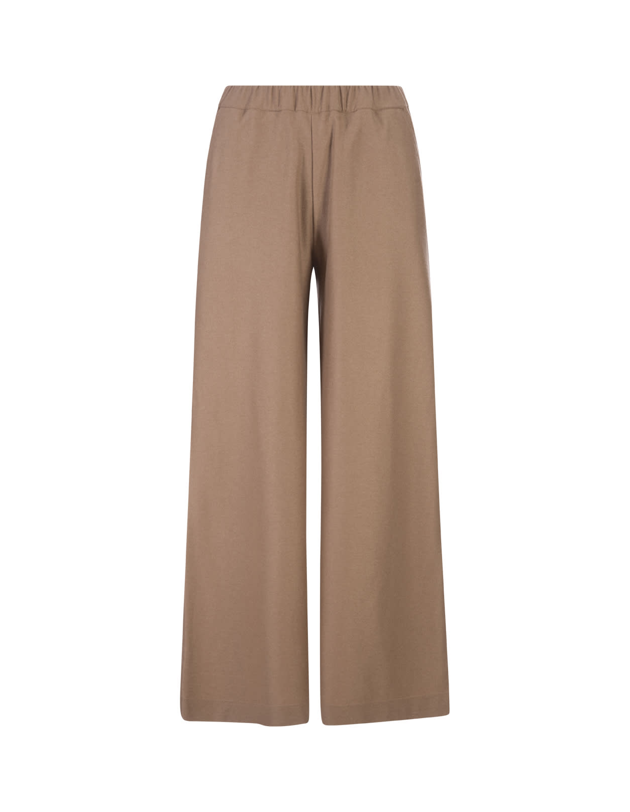 Shop Fedeli Camel Cashmere Wide Trousers In Brown