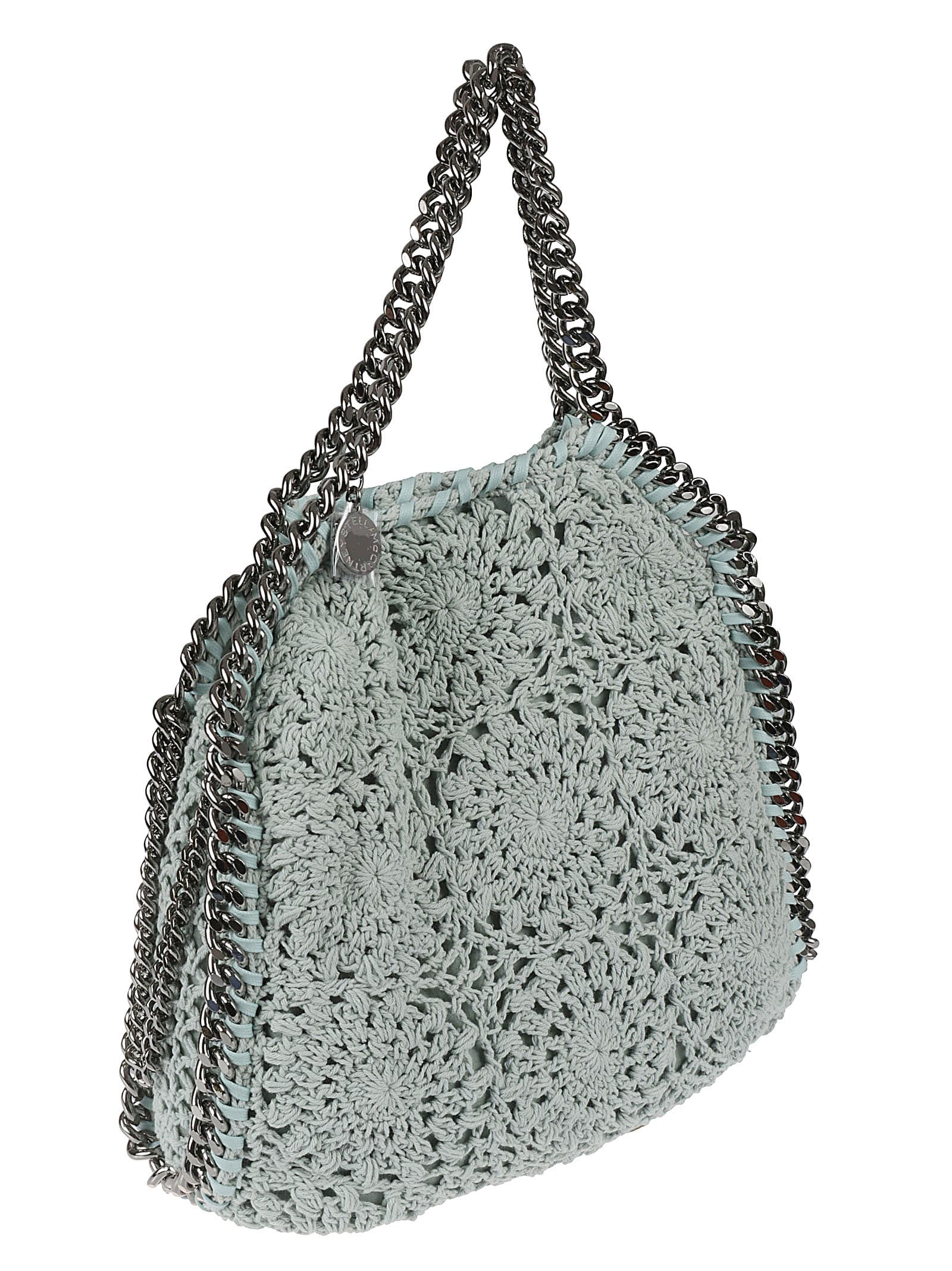 Shop Stella Mccartney Mini Eco Shaggy Deer Tote In Light Mind