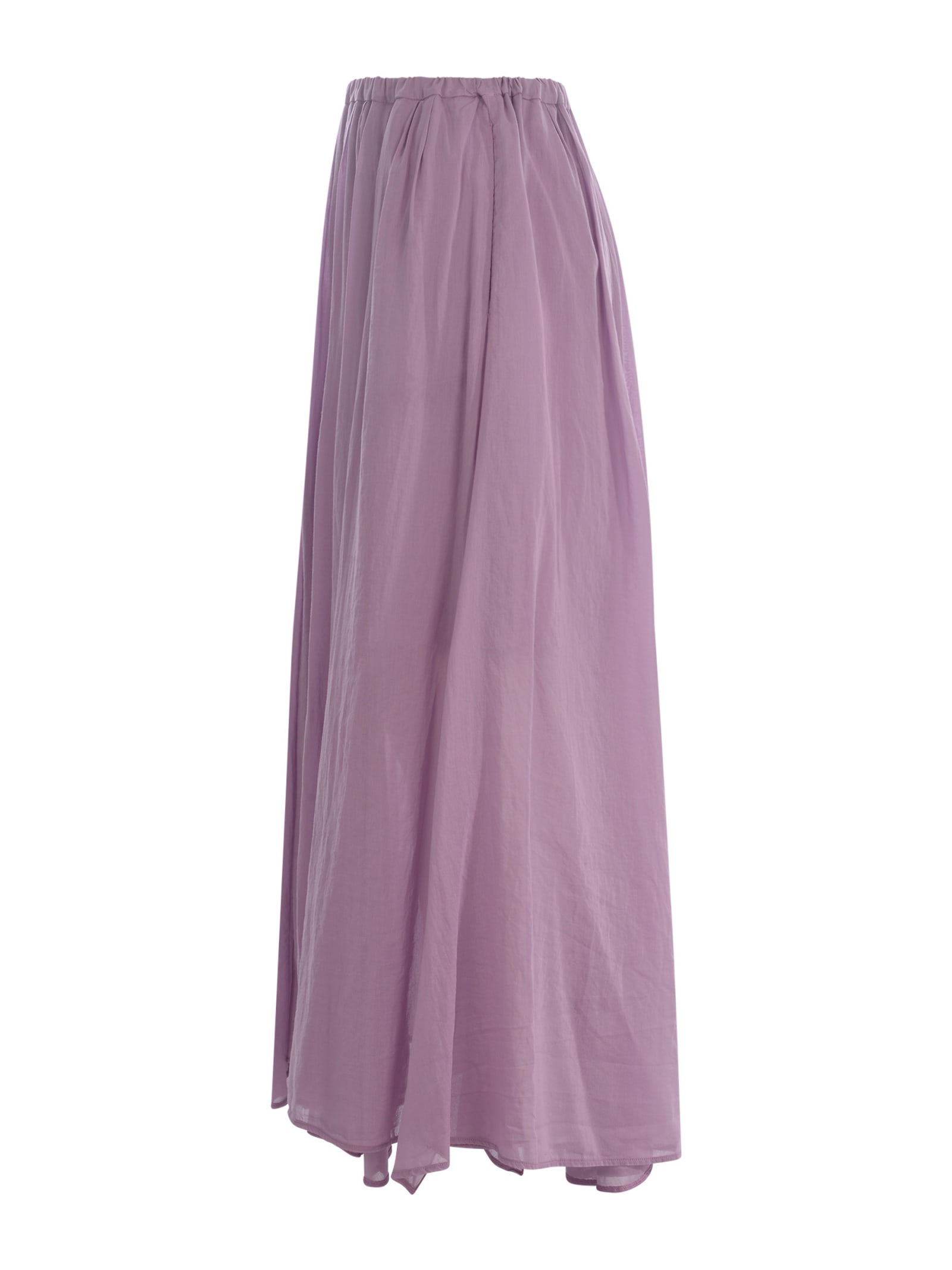 Shop Forte Forte Skirt  In Voile In Lilac