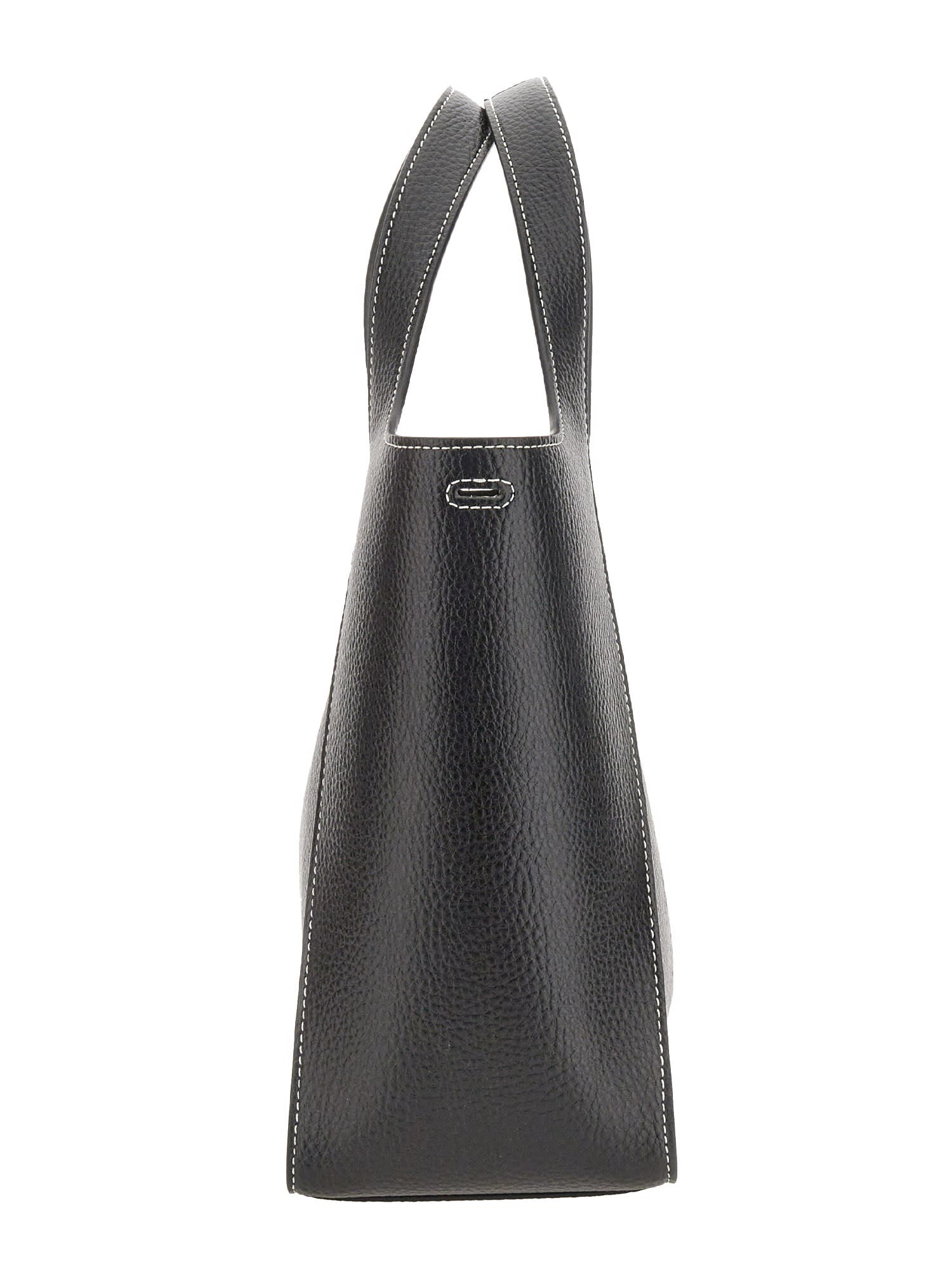 Shop Stella Mccartney Shoulder Bag With Logo In Nero