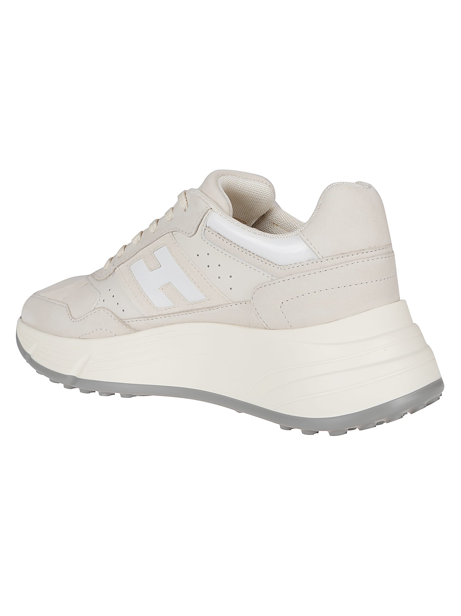 Shop Hogan H669 Sneakers In Vbk Yogurt/bianco Marmo/bianco