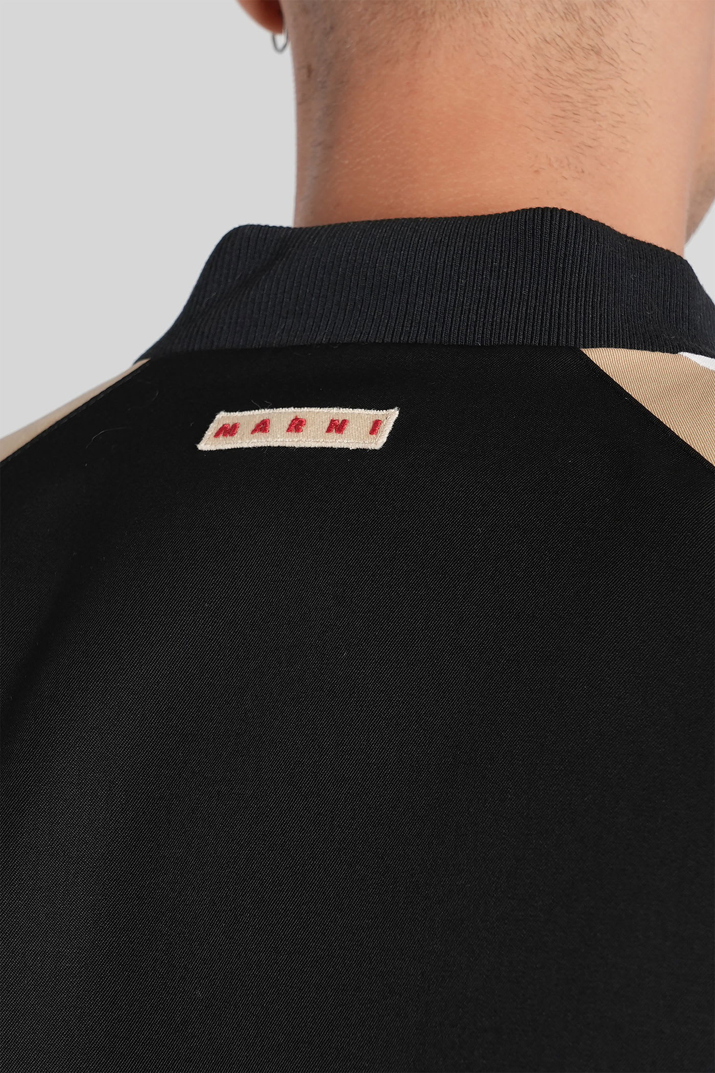 Marni Bomber Jacket In Black Wool In Black