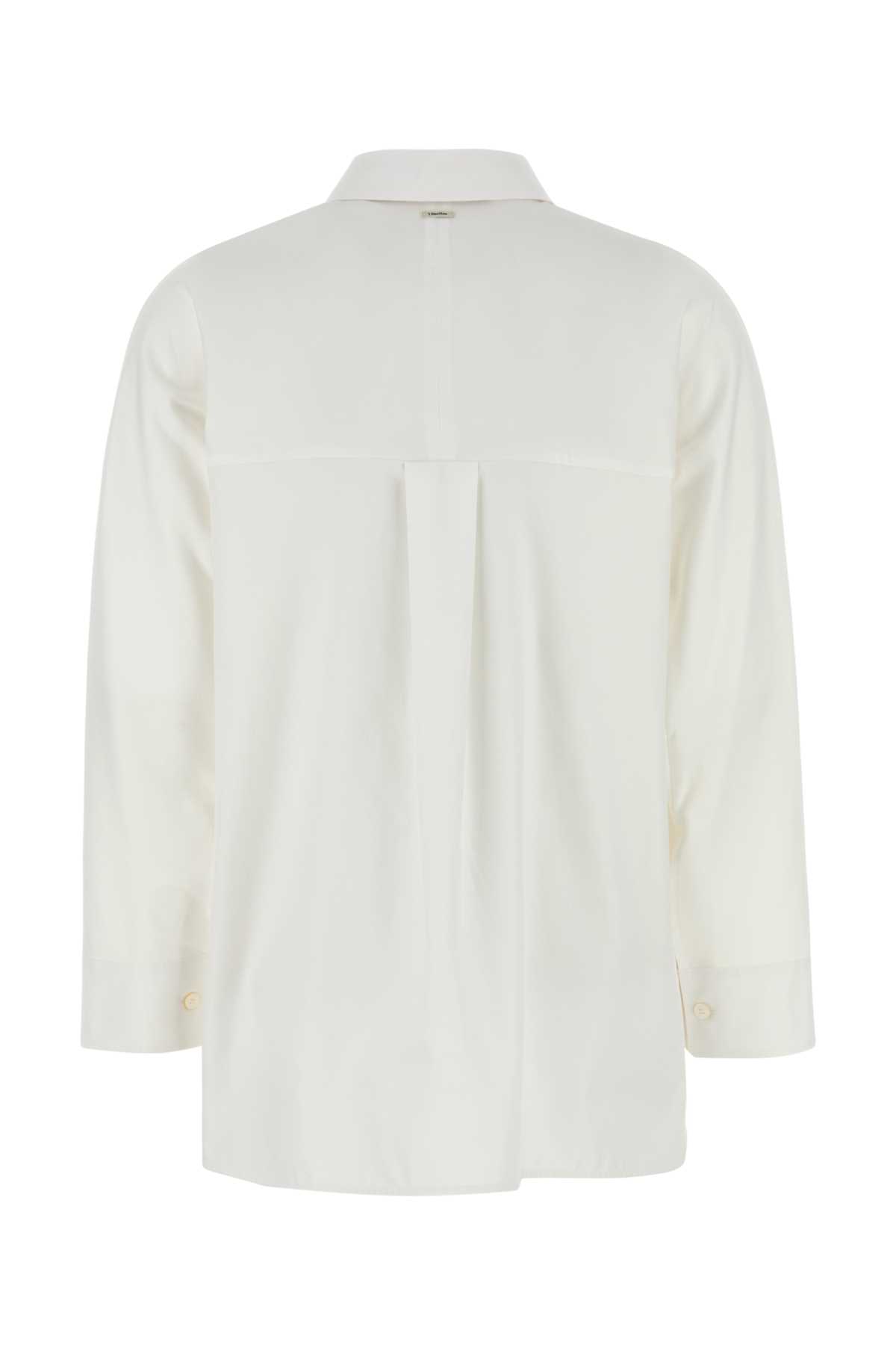 'S MAX MARA WHITE COTTON CONERO SHIRT