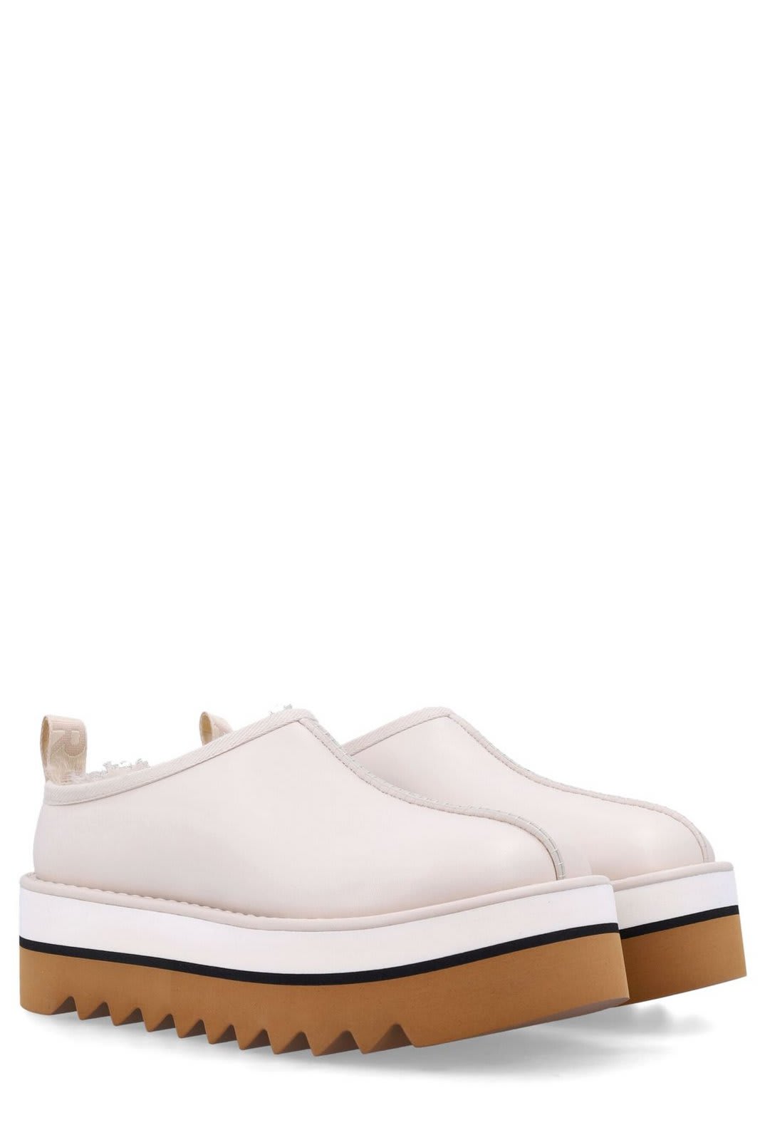 Shop Stella Mccartney Sneak-elyse Platform Shoes In Neutrals