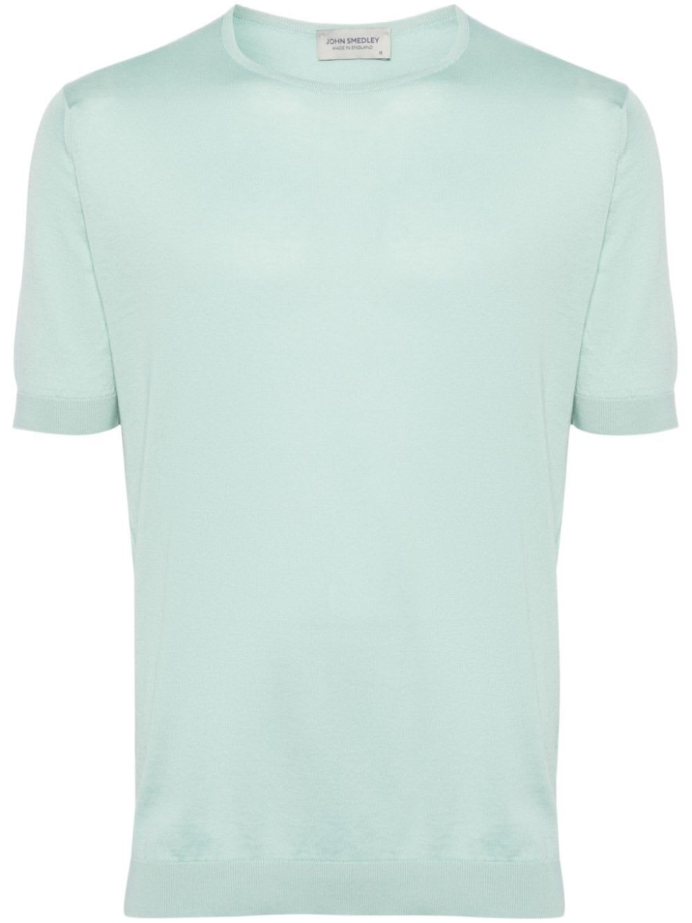 John Smedley Belden Short Sleeves Crew Neck T-shirt In Mint