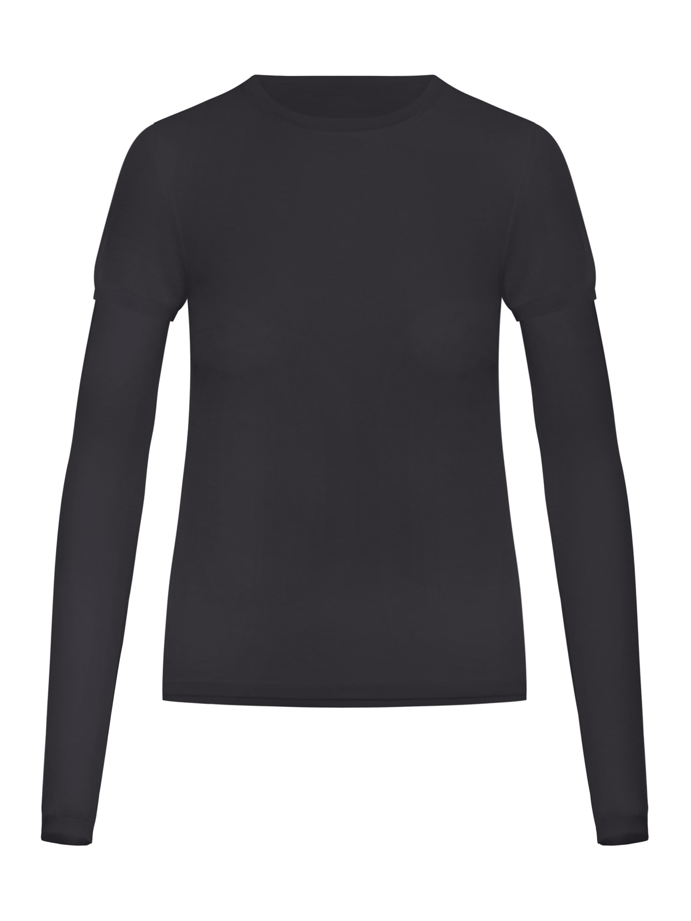 Shop Totême Layered Knitted Top In Black