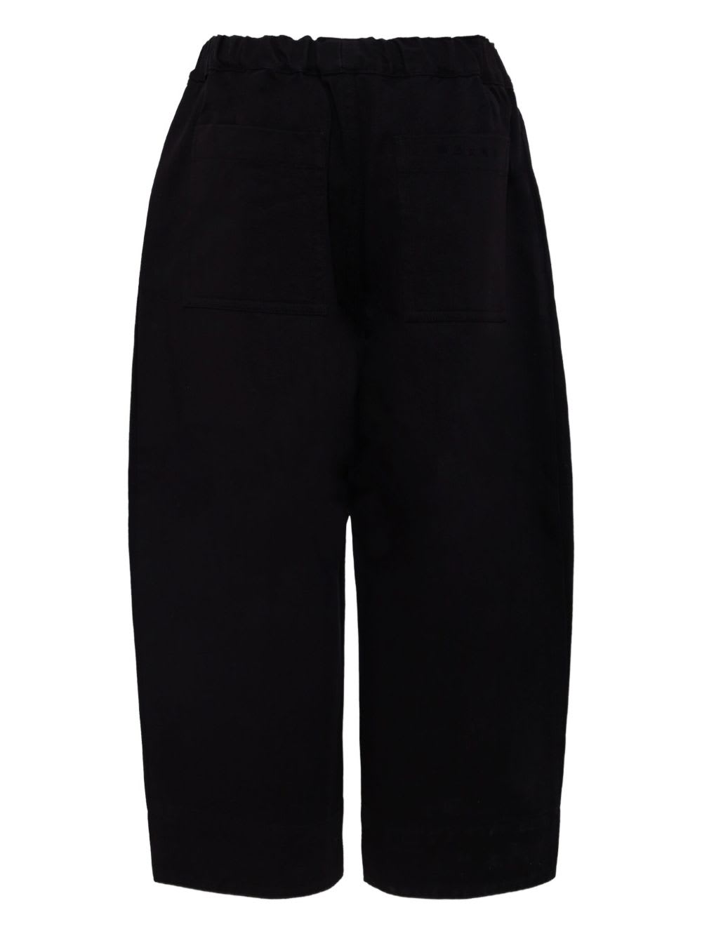 Marni Kids Pants With Elasticated Waist In Black