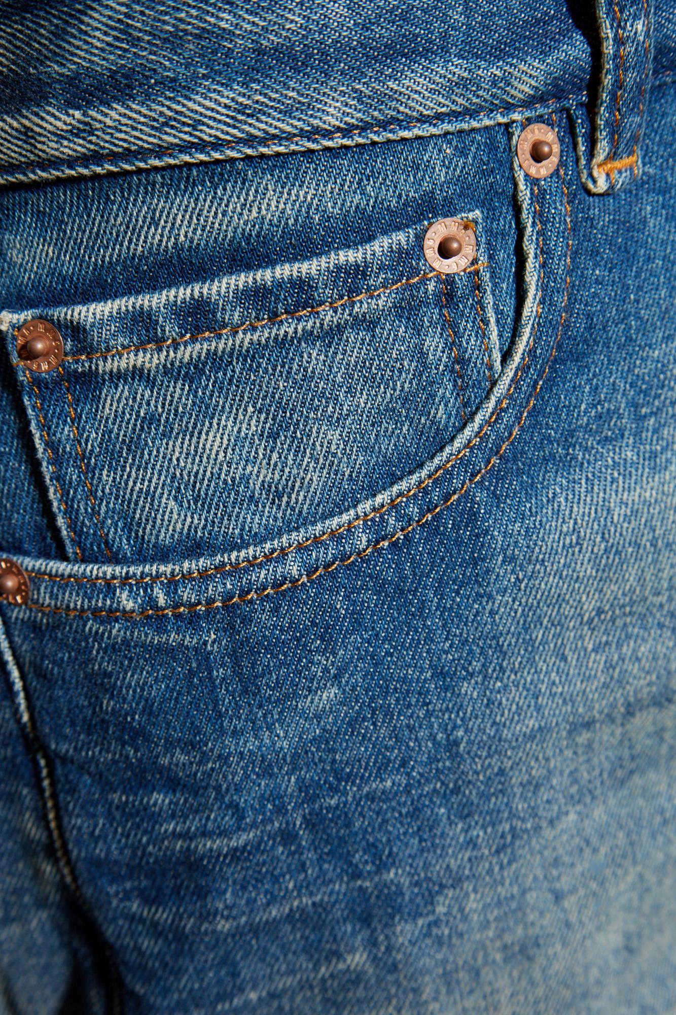 Mm6 Maison Margiela Light Blue Cotton Jeans In Blue