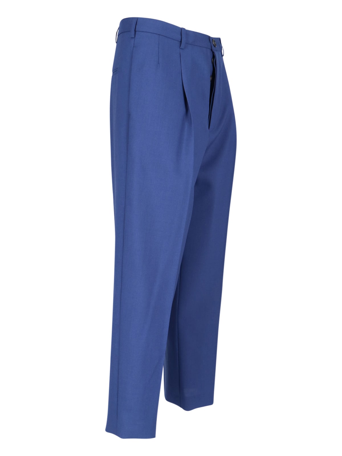 Marni Straight Trousers With Back Pocket And Belt Loops