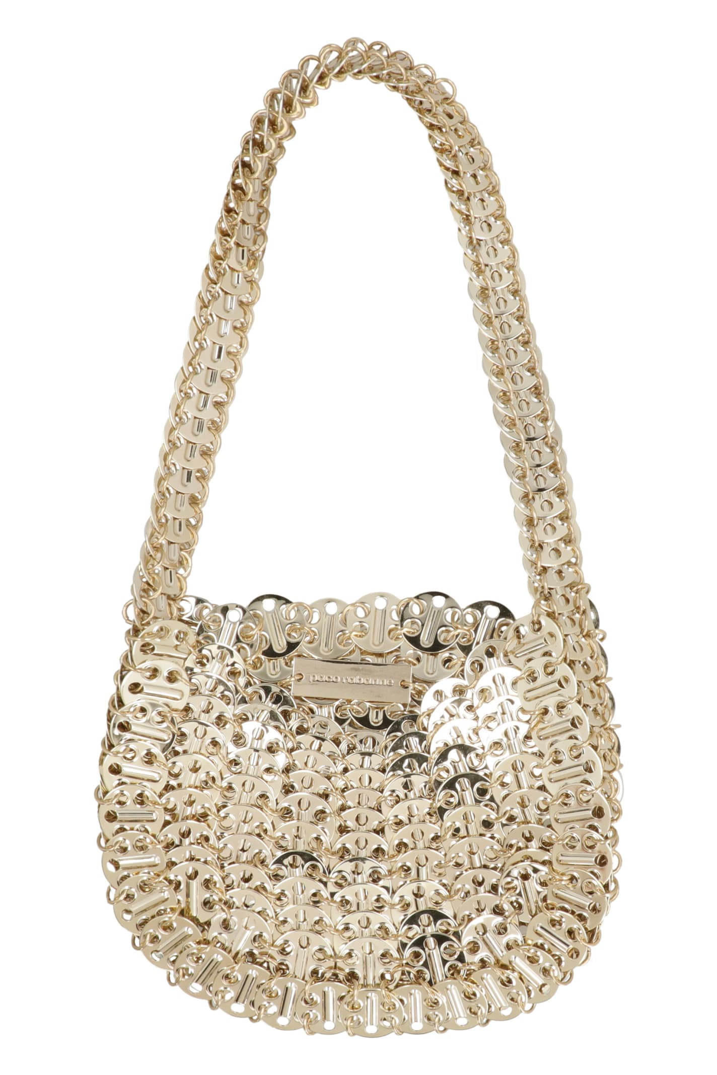 Shop Rabanne 1969 Moon Mini Bag In Gold