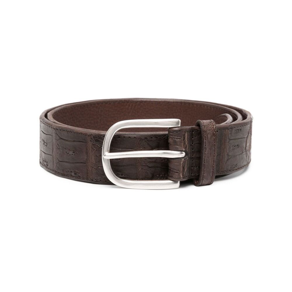 Shop Orciani Belt In Brown