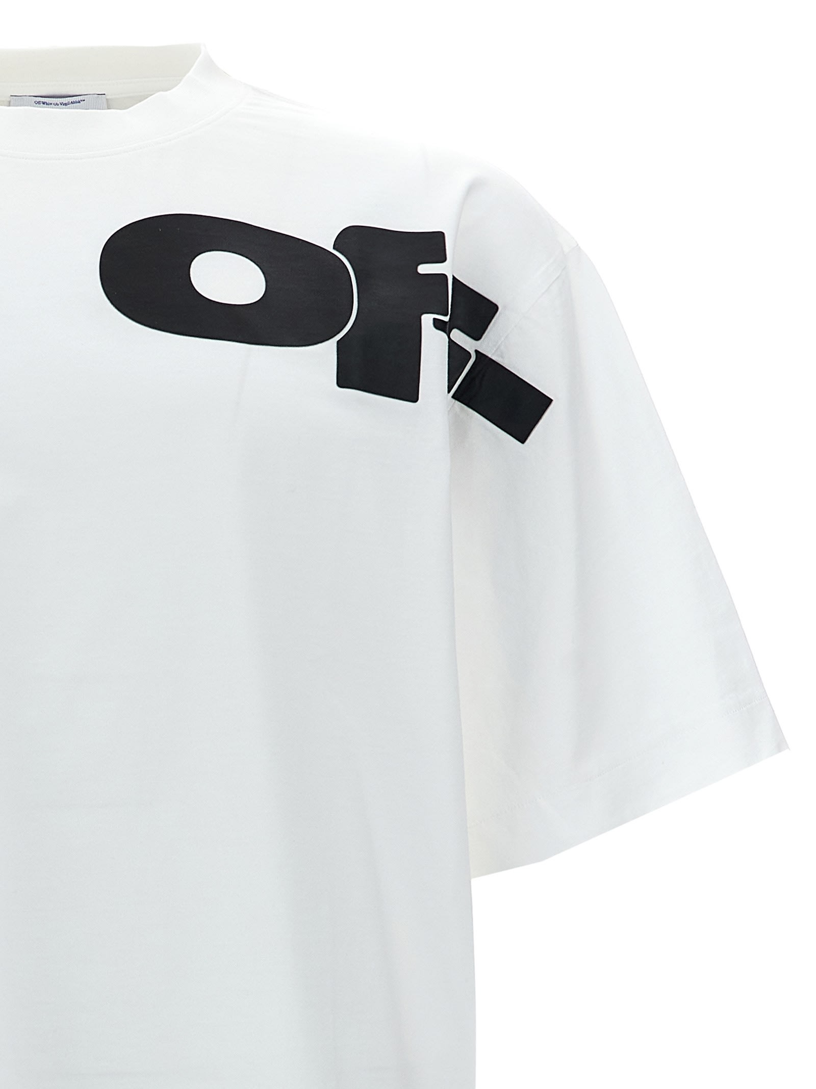 Shop Off-white Shared Logo Skate T-shirt In White/black