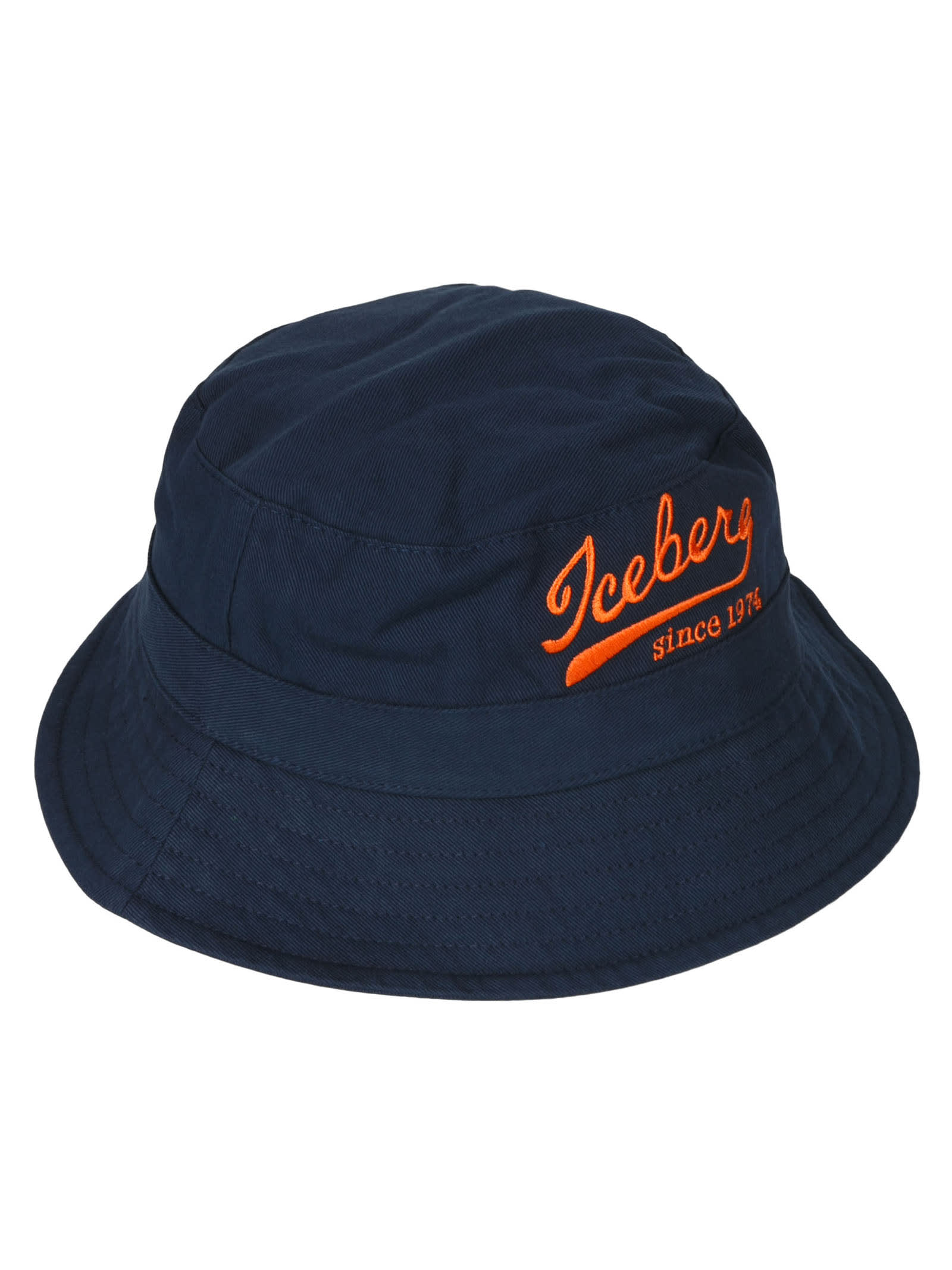 Iceberg Logo Embroidered Bucket Hat