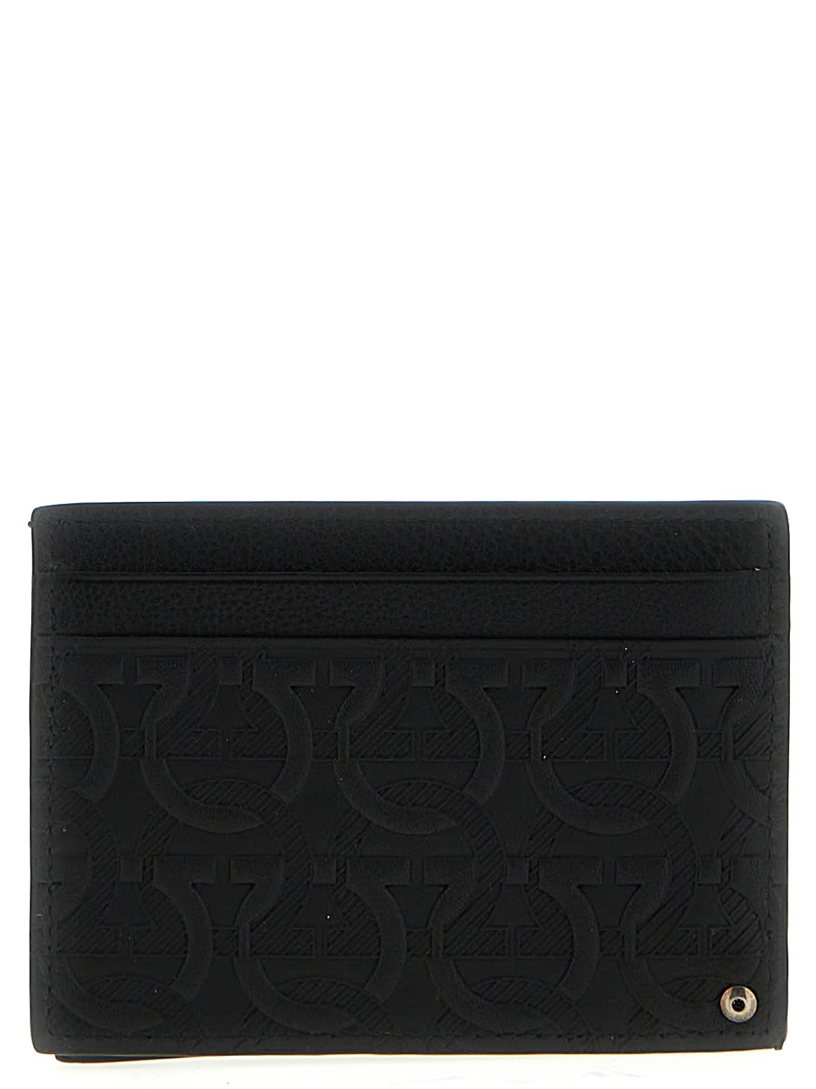 Shop Ferragamo Logo Card Holder In Black