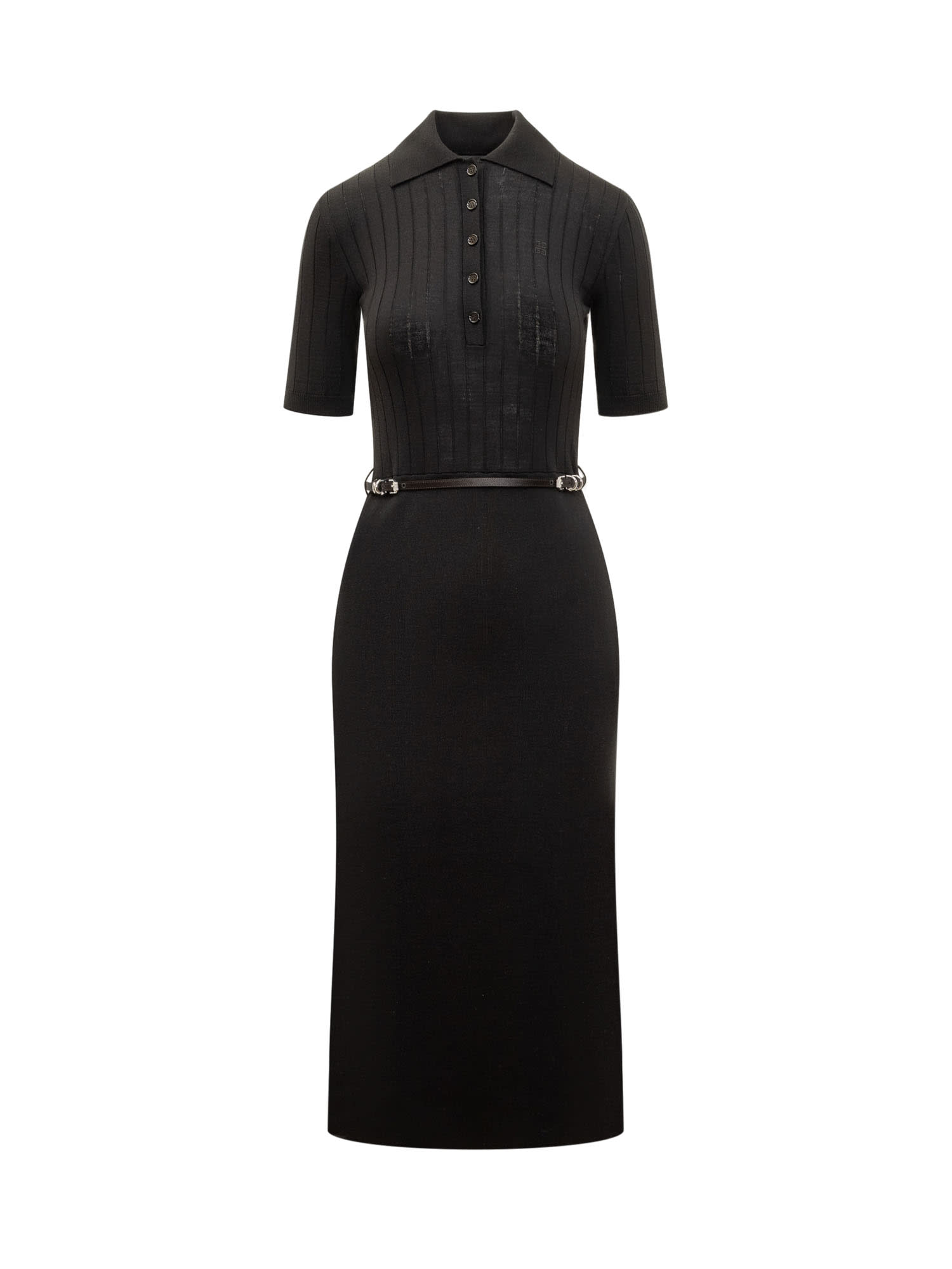 Shop Givenchy Voyou Polo Dress In Black