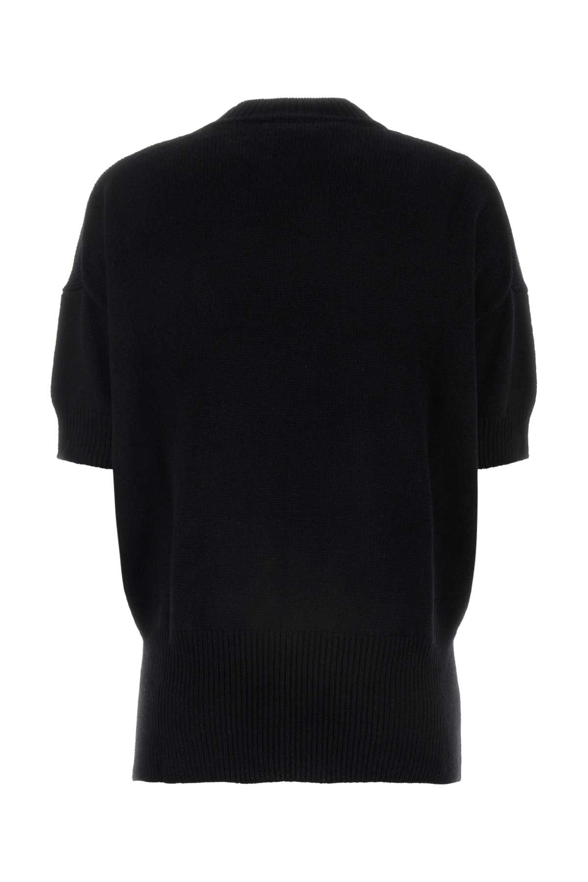 Shop Jil Sander Black Cashmere Sweater