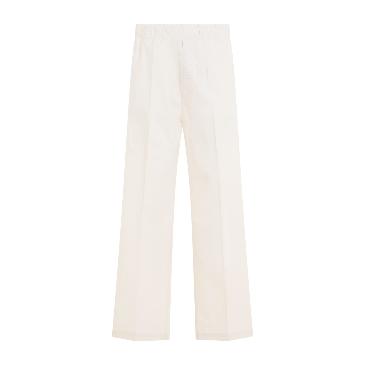 Shop Moncler Cotton Track Pants In Ivory