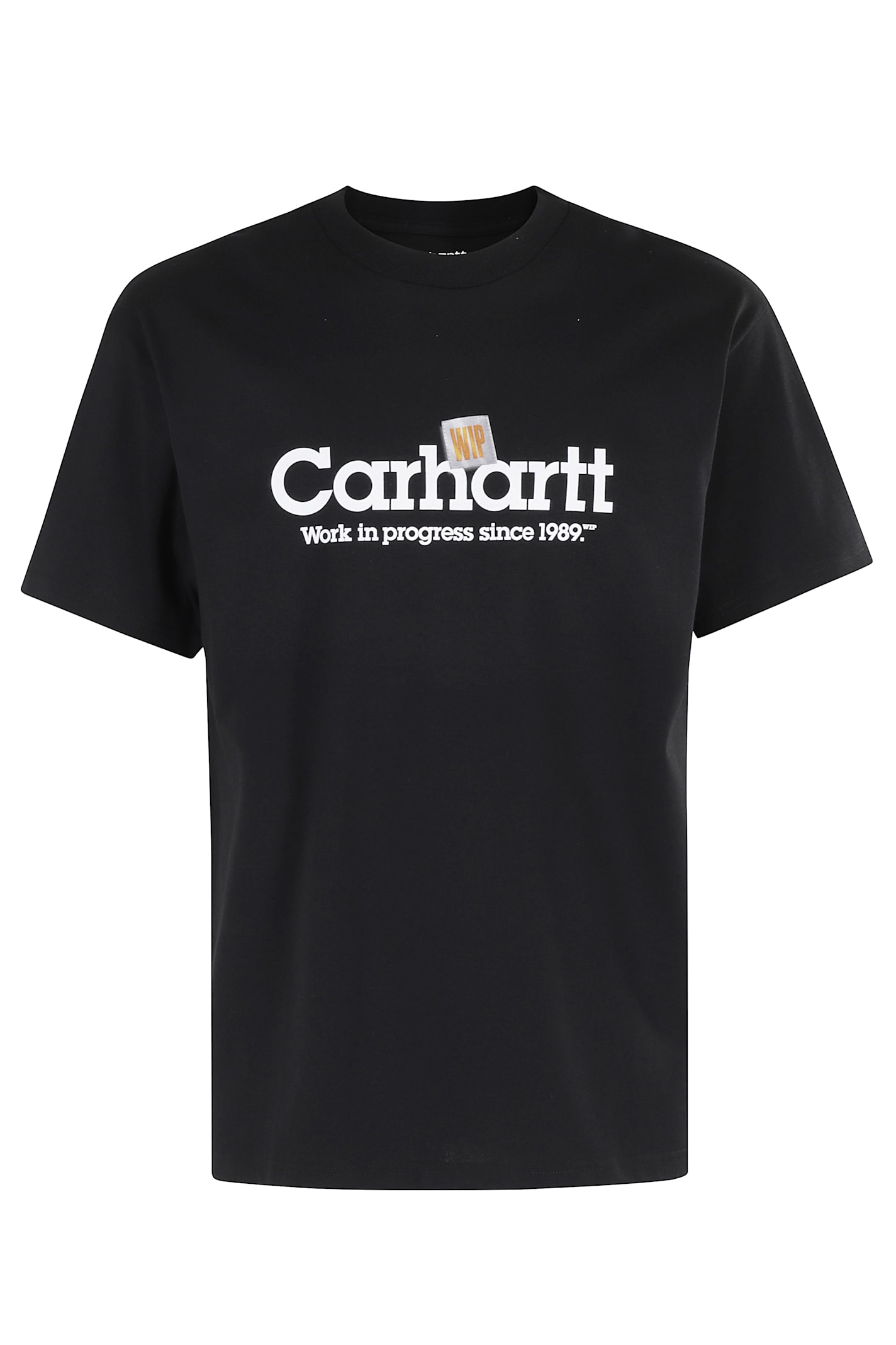 Carhartt Label Script Print T-shirt In Black