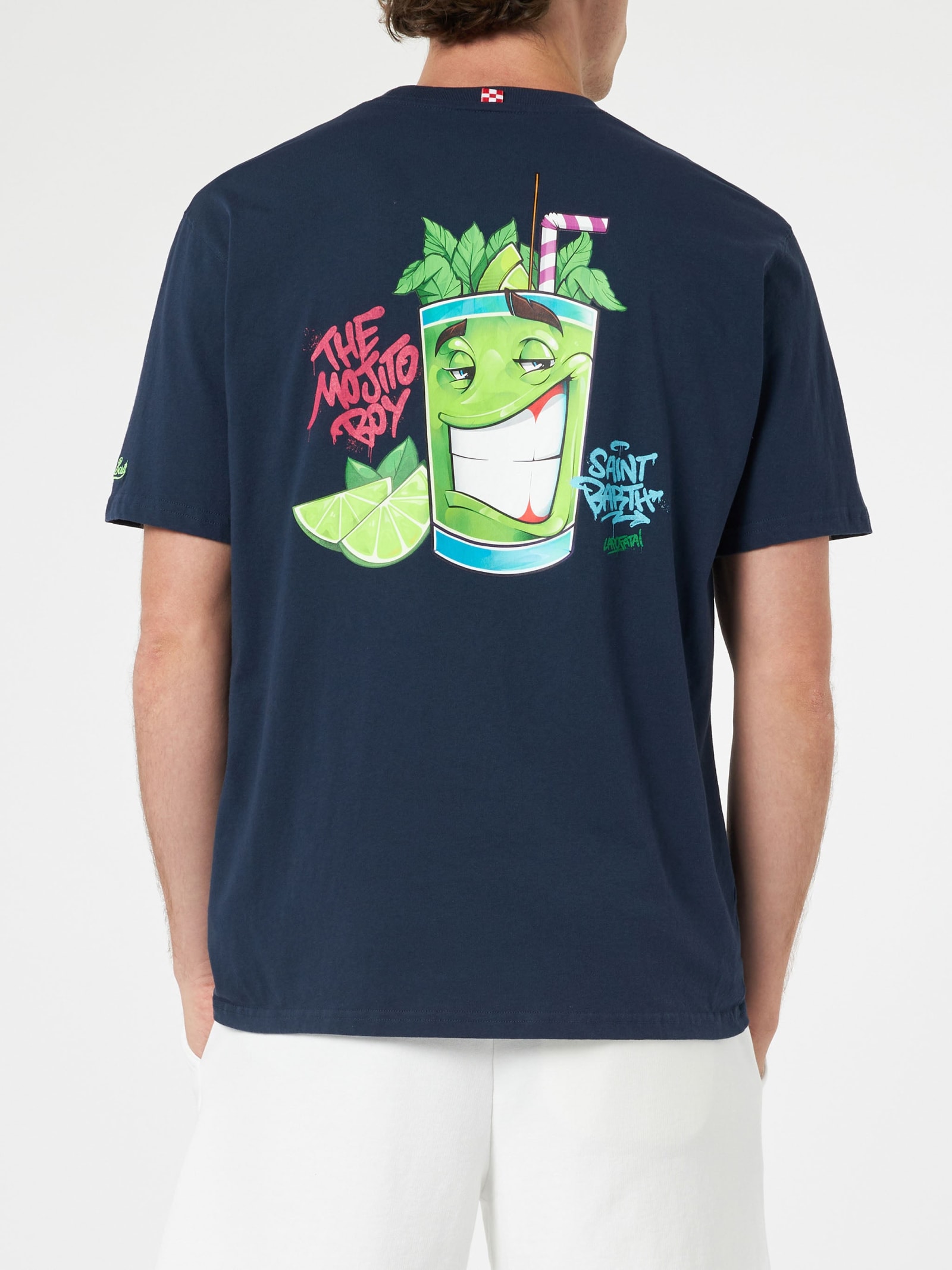 Mc2 Saint Barth Tshirt Man In Blue
