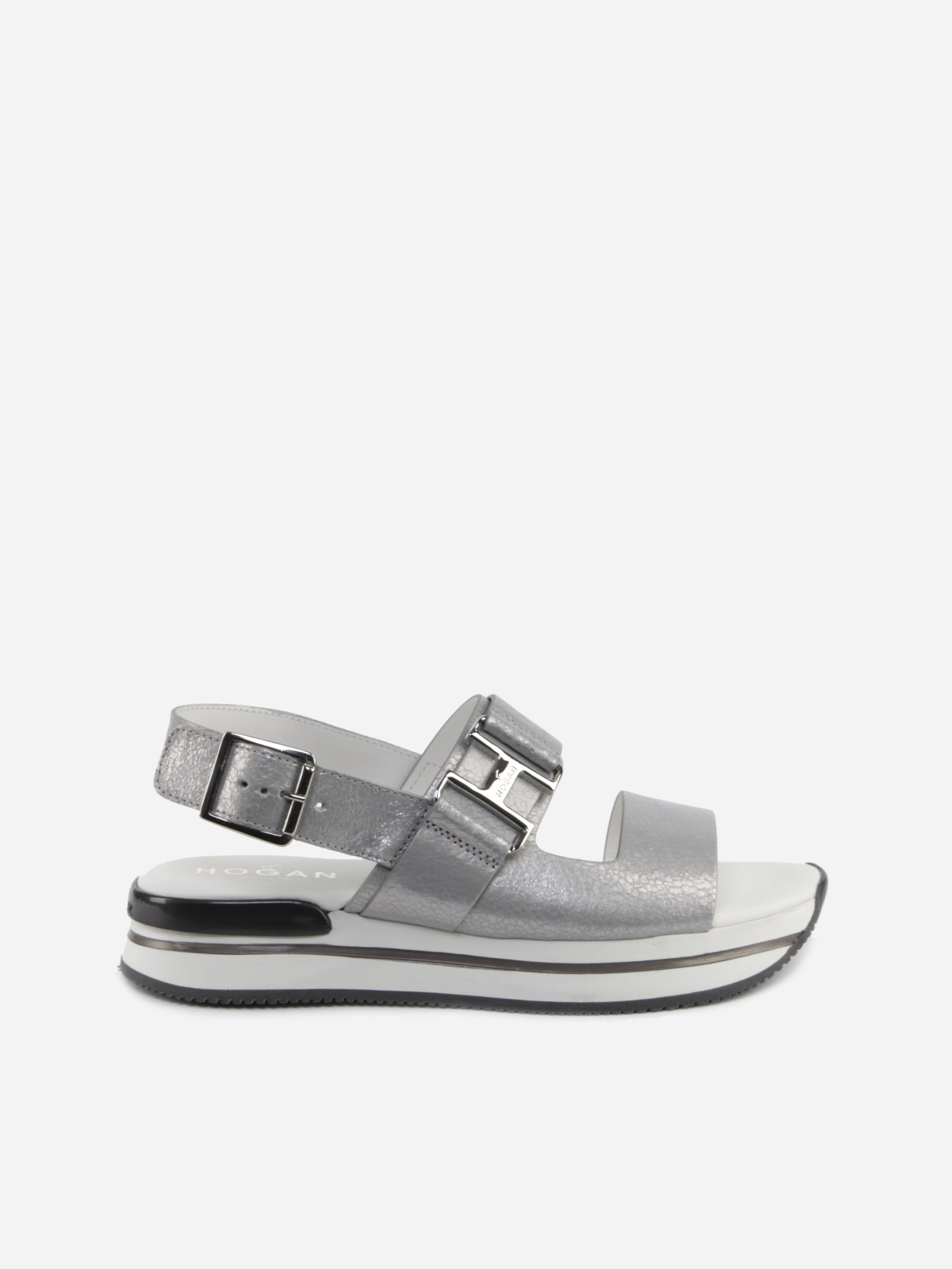Hogan Sandals H222 SANDALS IN LEATHER WITH A PEARLY FINISH