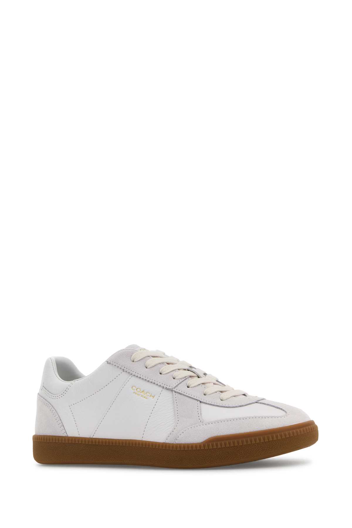 COACH WHITE LEATHER ELLIS SNEAKERS