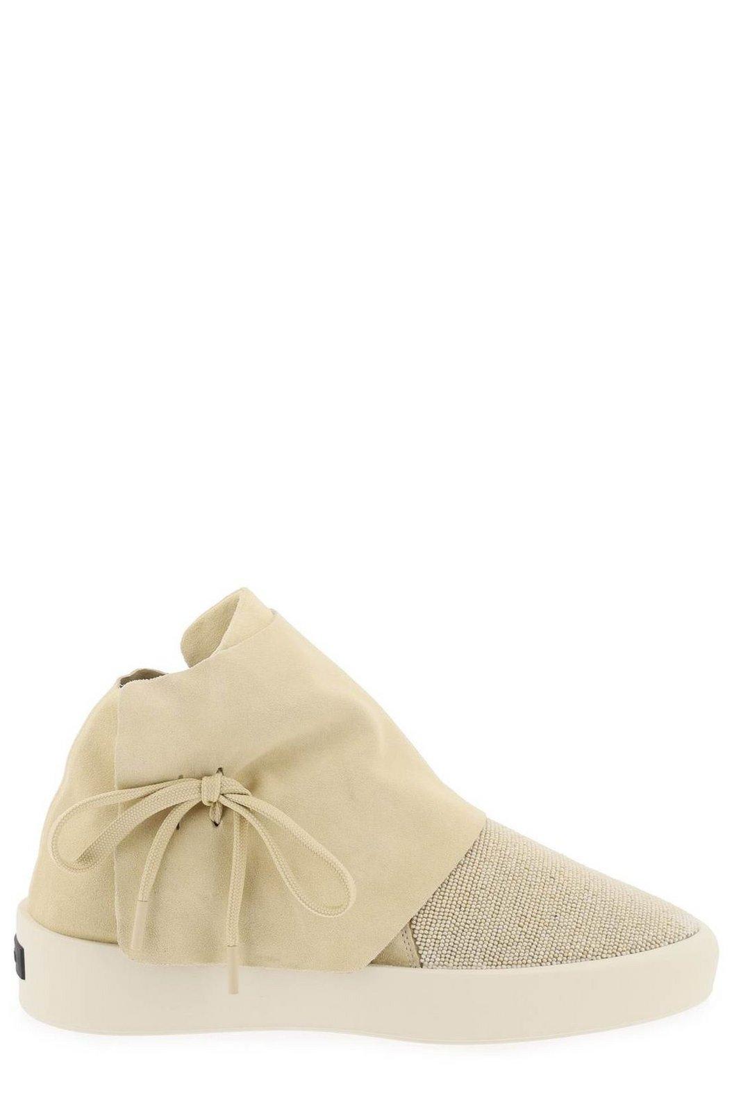 Shop Fear Of God Moc Bead-detailed Round-toe Sneakers In Neutrals