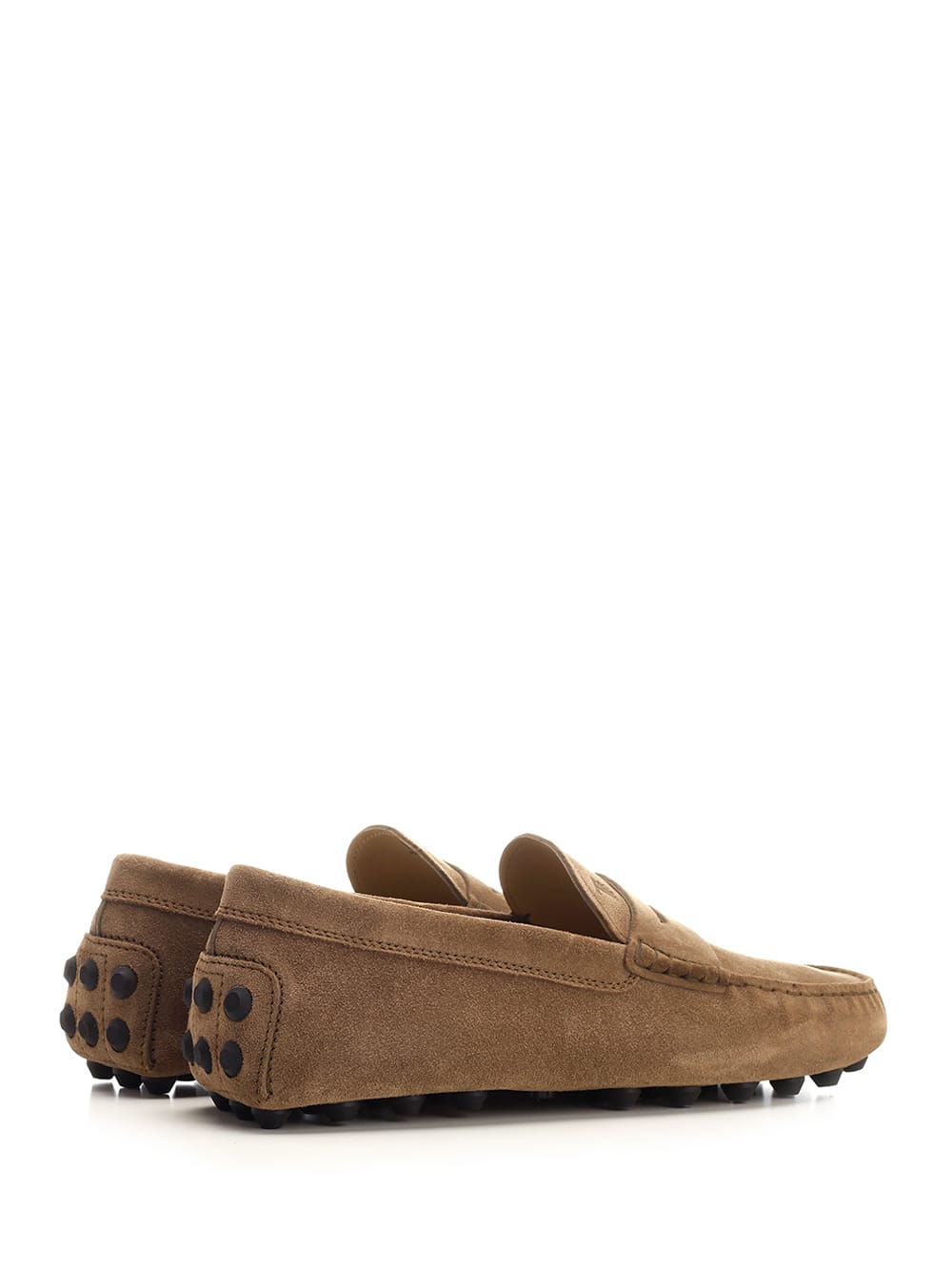 Tod's Gommino Suede Leather Loafers In Brown