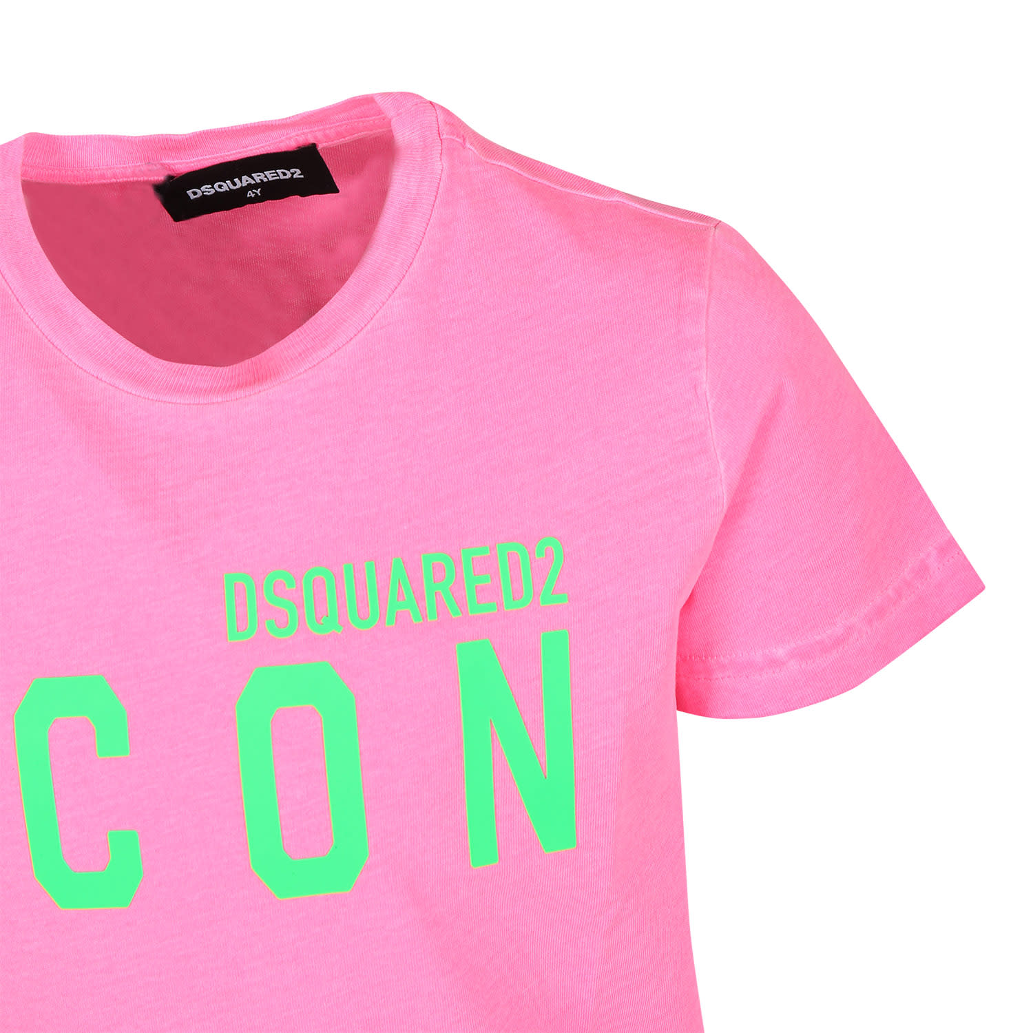 Shop Dsquared2 Fuchsia T-shirt For Kids With Logo