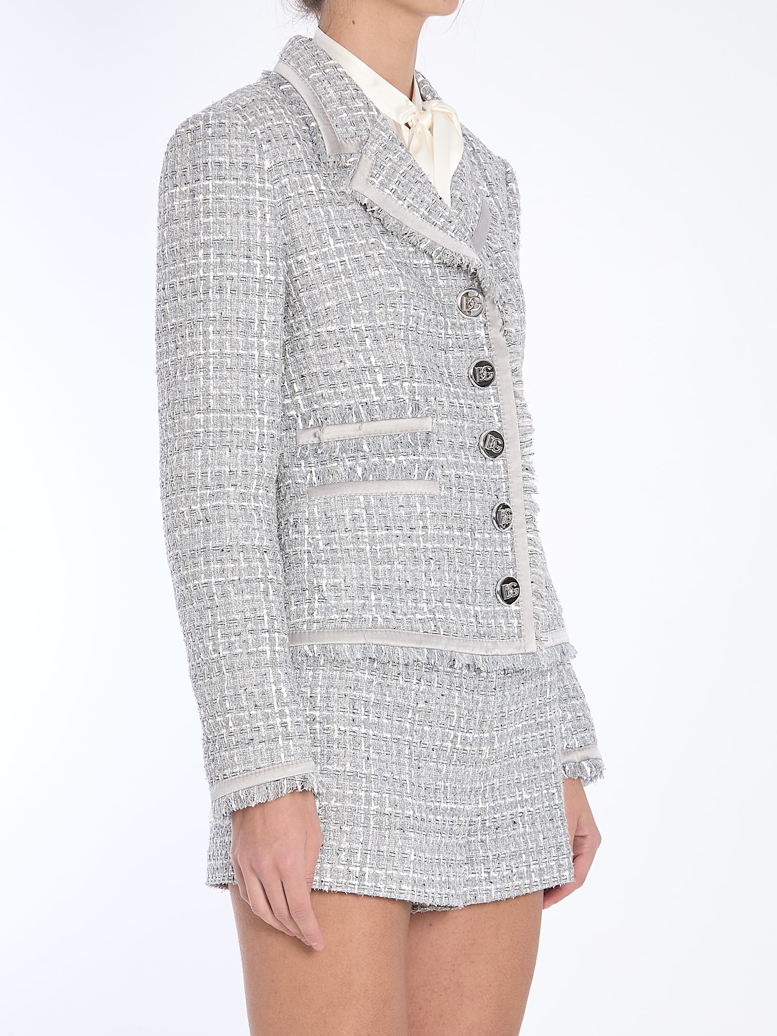 Dolce & Gabbana Classic Single-breasted Blazer In Grey