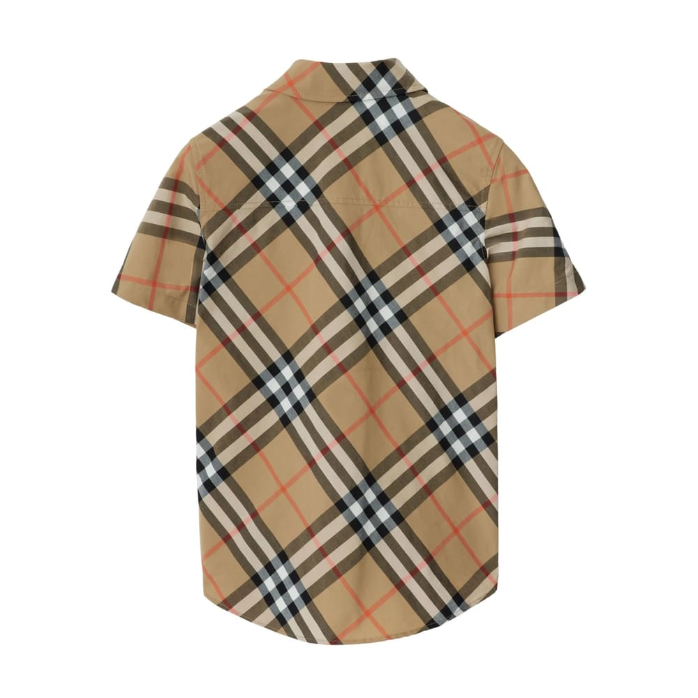 Burberry Camicia Check In Brown