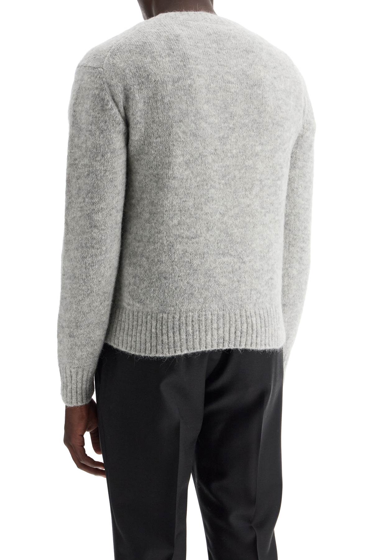 Shop Tom Ford Alpaca Crewneck Pul In Light Grey (grey)