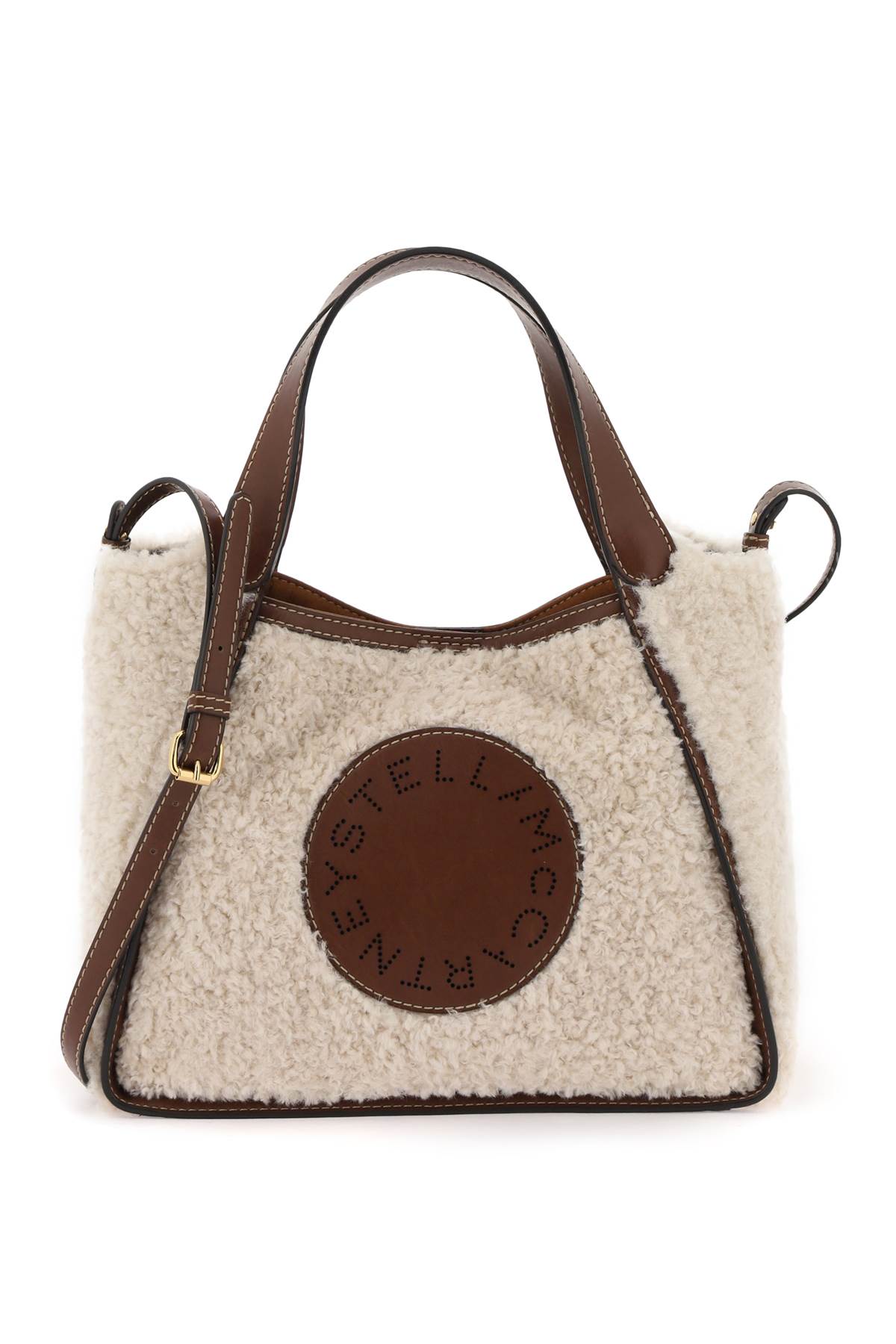 Shop Stella Mccartney Tedyd Crossbody Bag In Oat (beige)