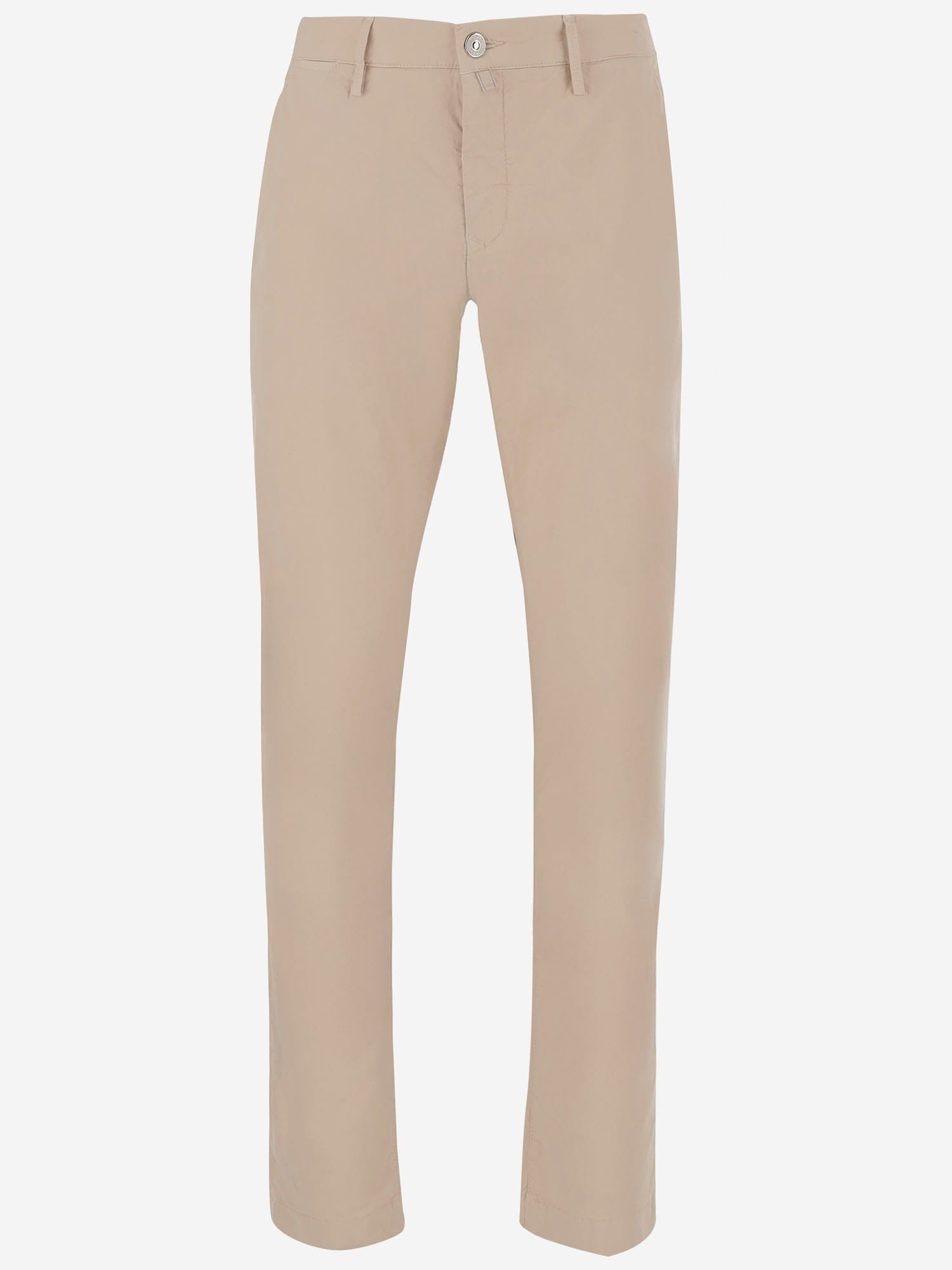 Jacob Cohen Beige Stretch Cotton Pants In Beige