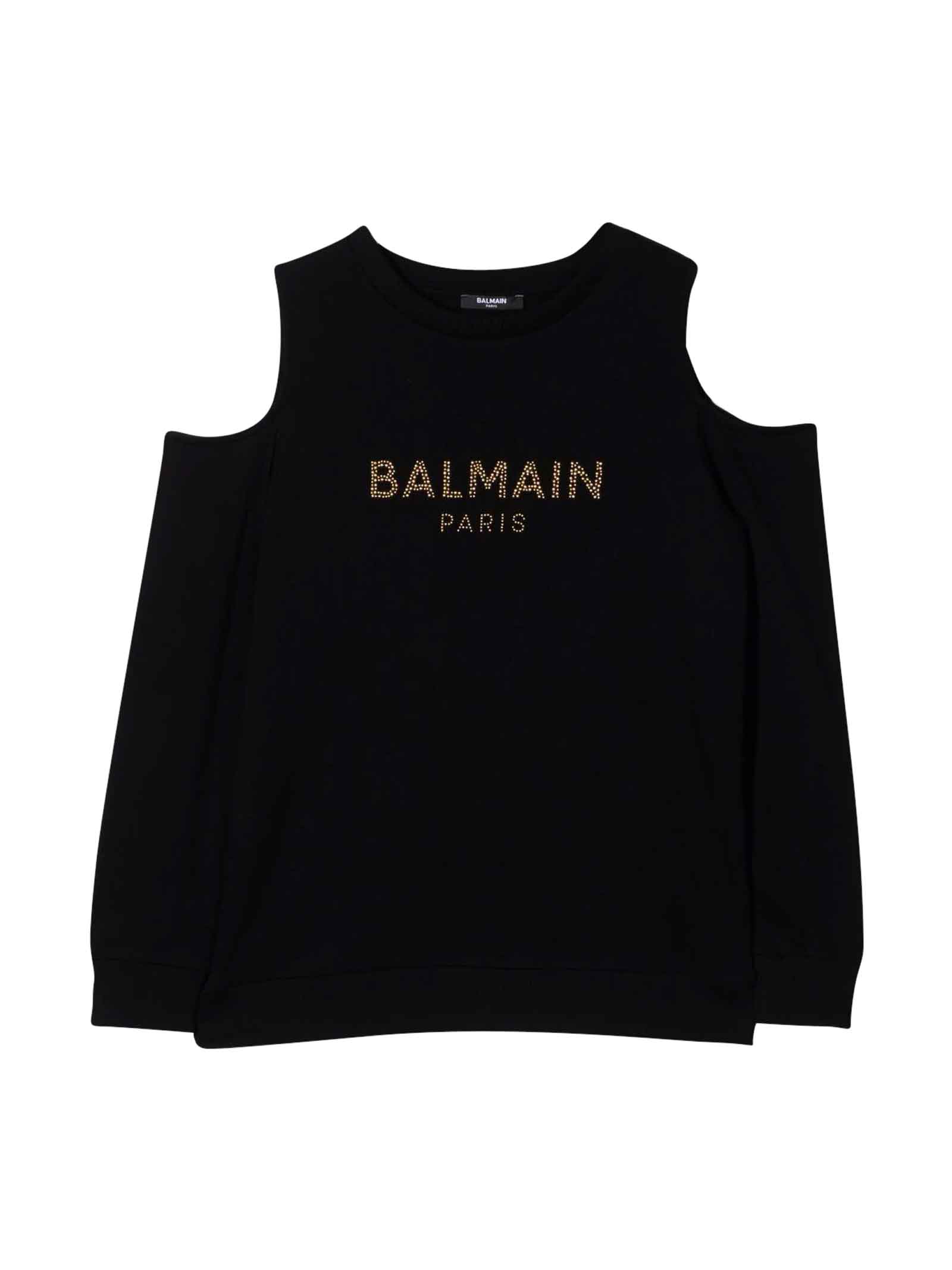 Balmain Black Girl Sweatshirt