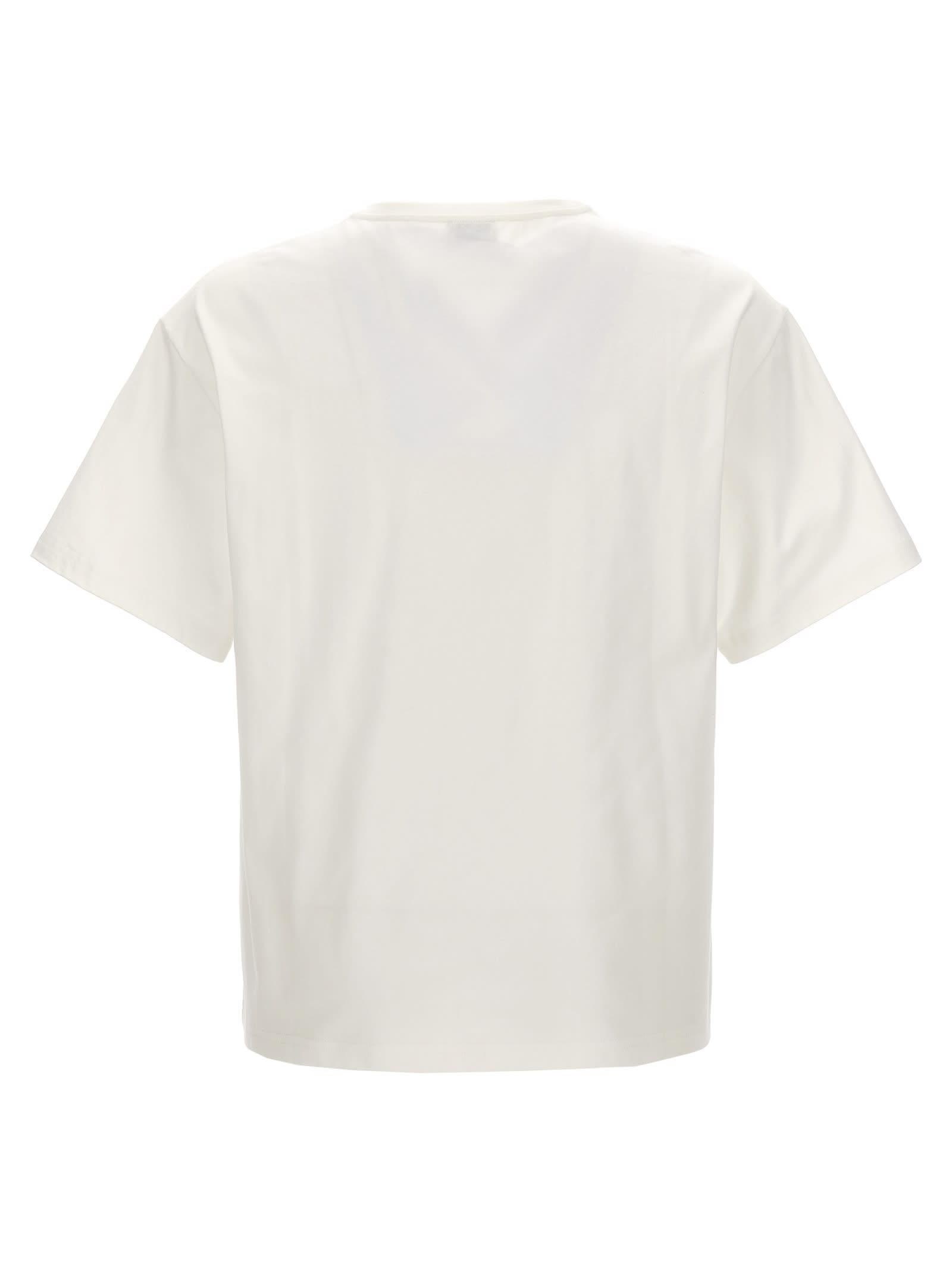 Shop Etro Logo Embroidery T-shirt In White