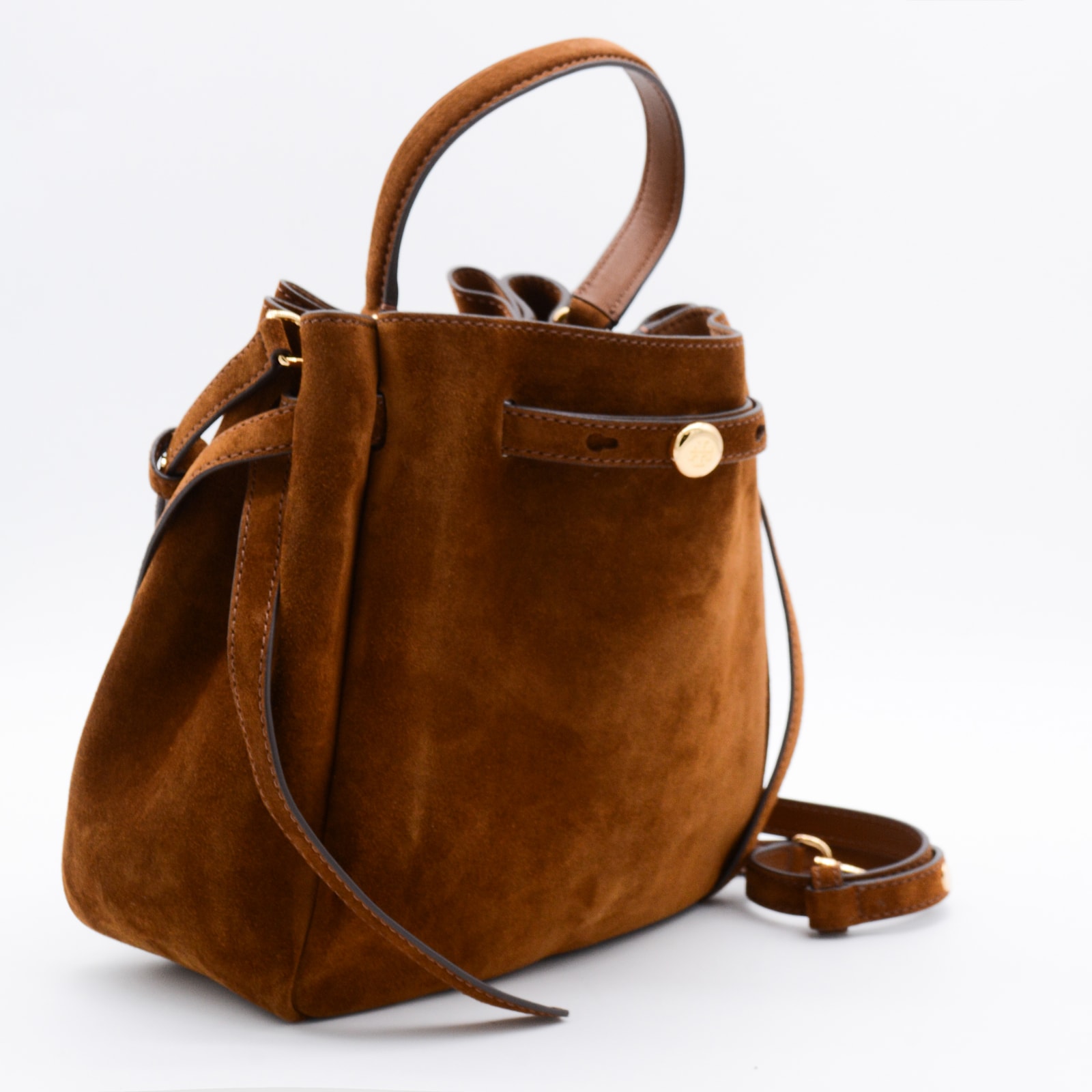 Tory Burch Brown Leather Satchel In Brown