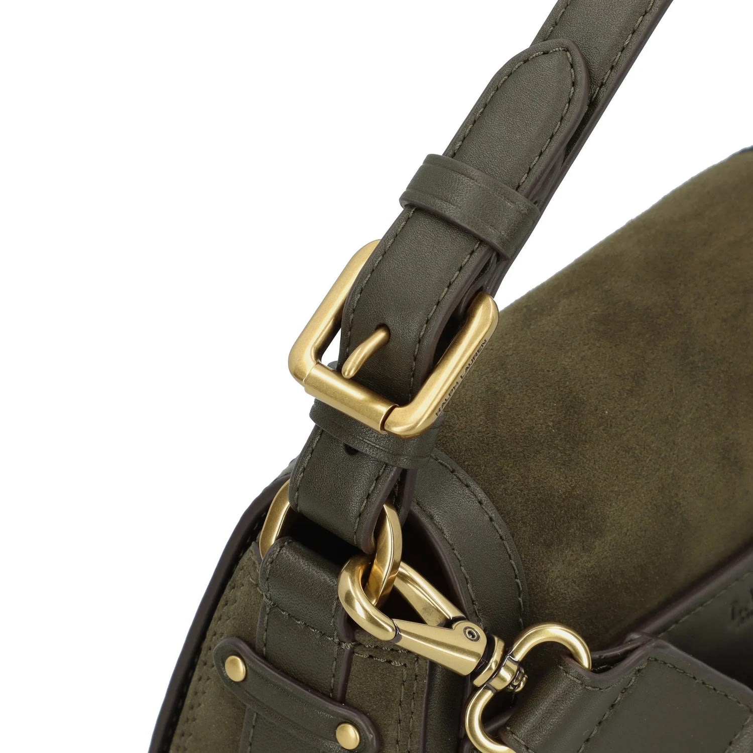 Shop Ralph Lauren Tanner Crossbody Medium In Dark Olive