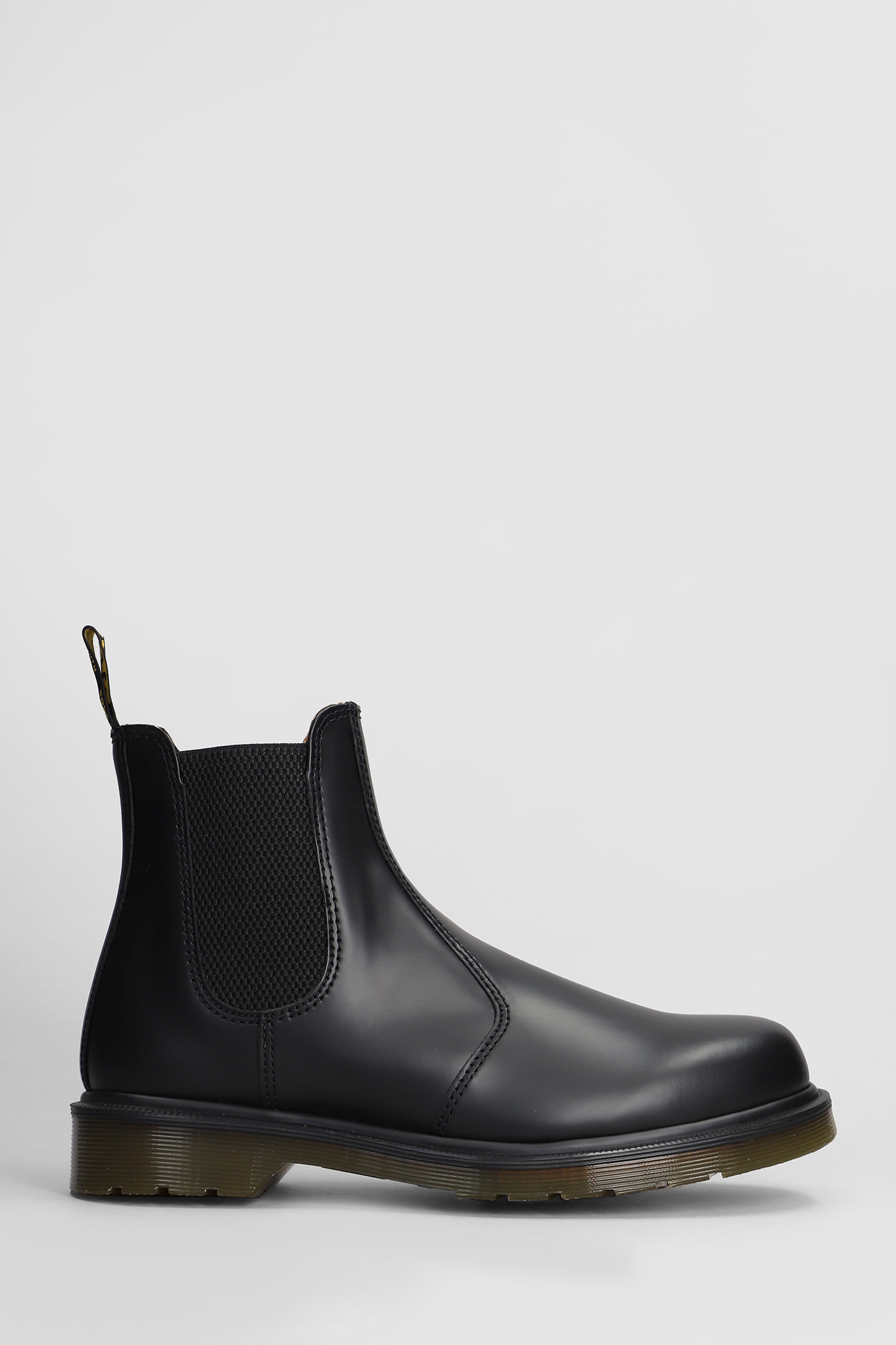 DR. MARTENS' 2976 COMBAT BOOTS IN BLACK LEATHER 