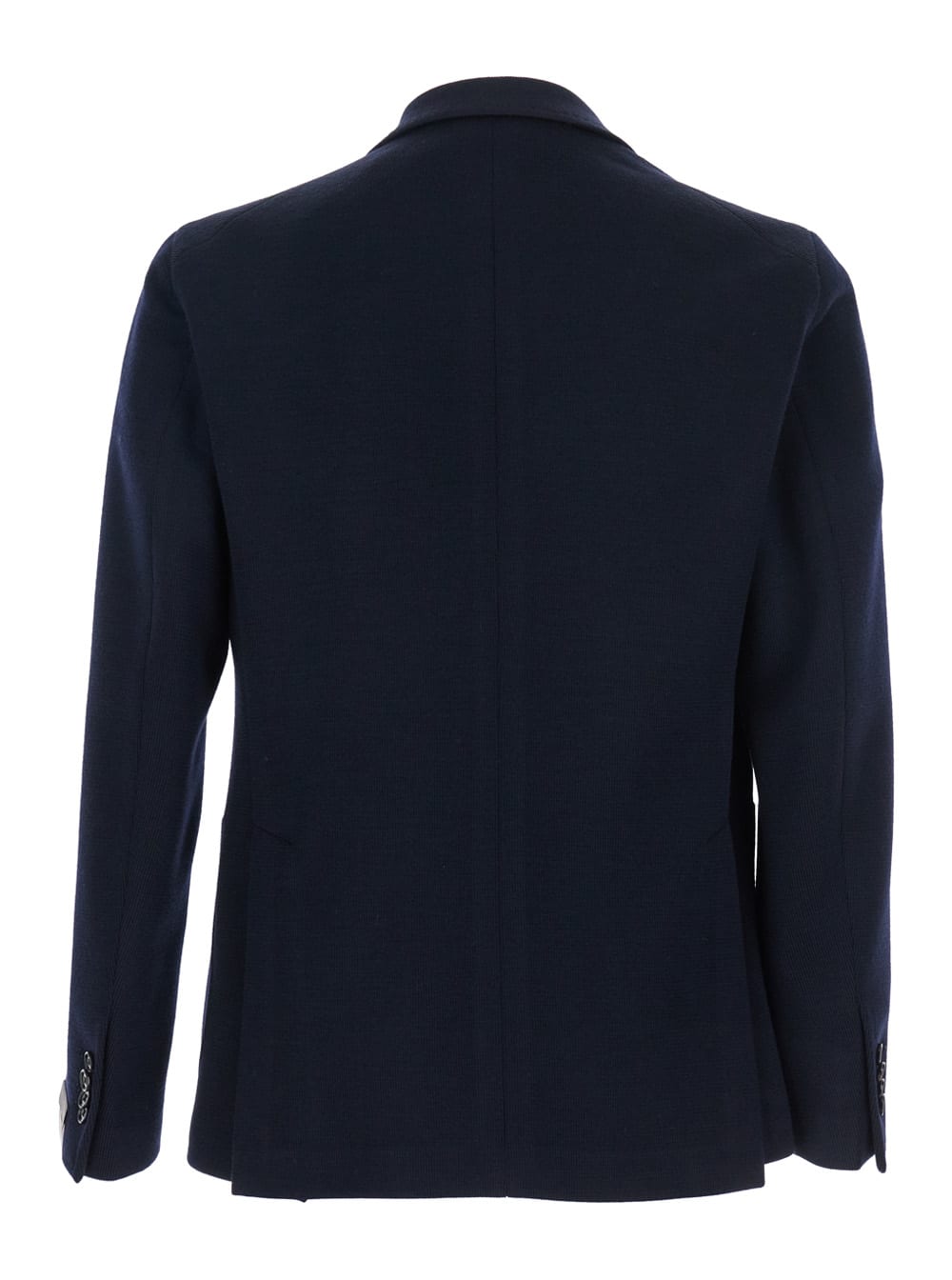 Tagliatore Blazer Doppiopetto In Lino Fiammato In Blue