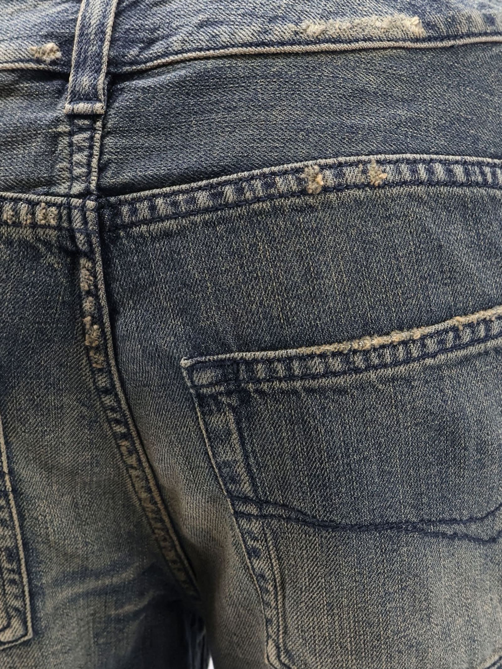 Balenciaga Women Curved-waisted Jeans In Multi