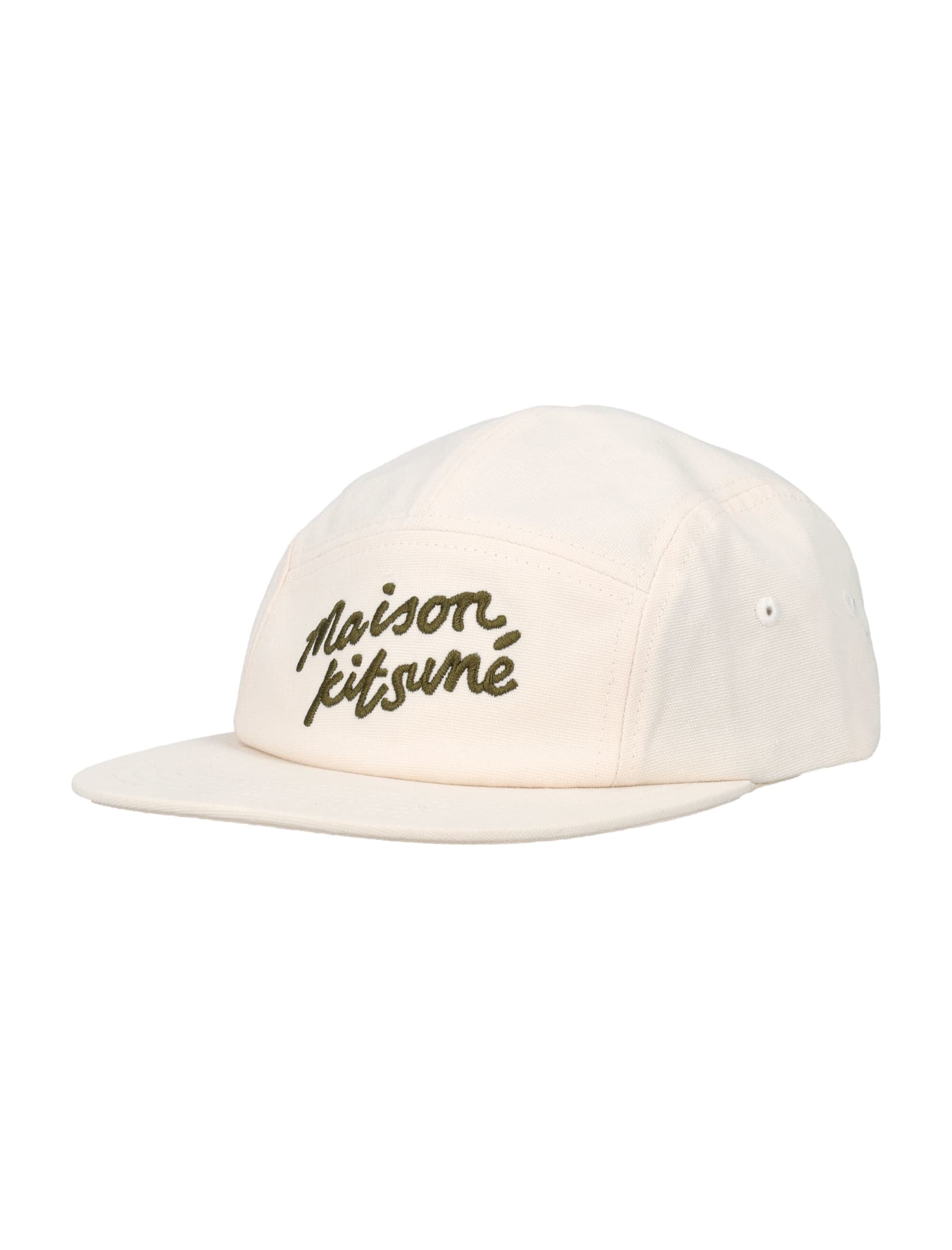 Maison Kitsuné Handwriting 5p Cap In Bianco