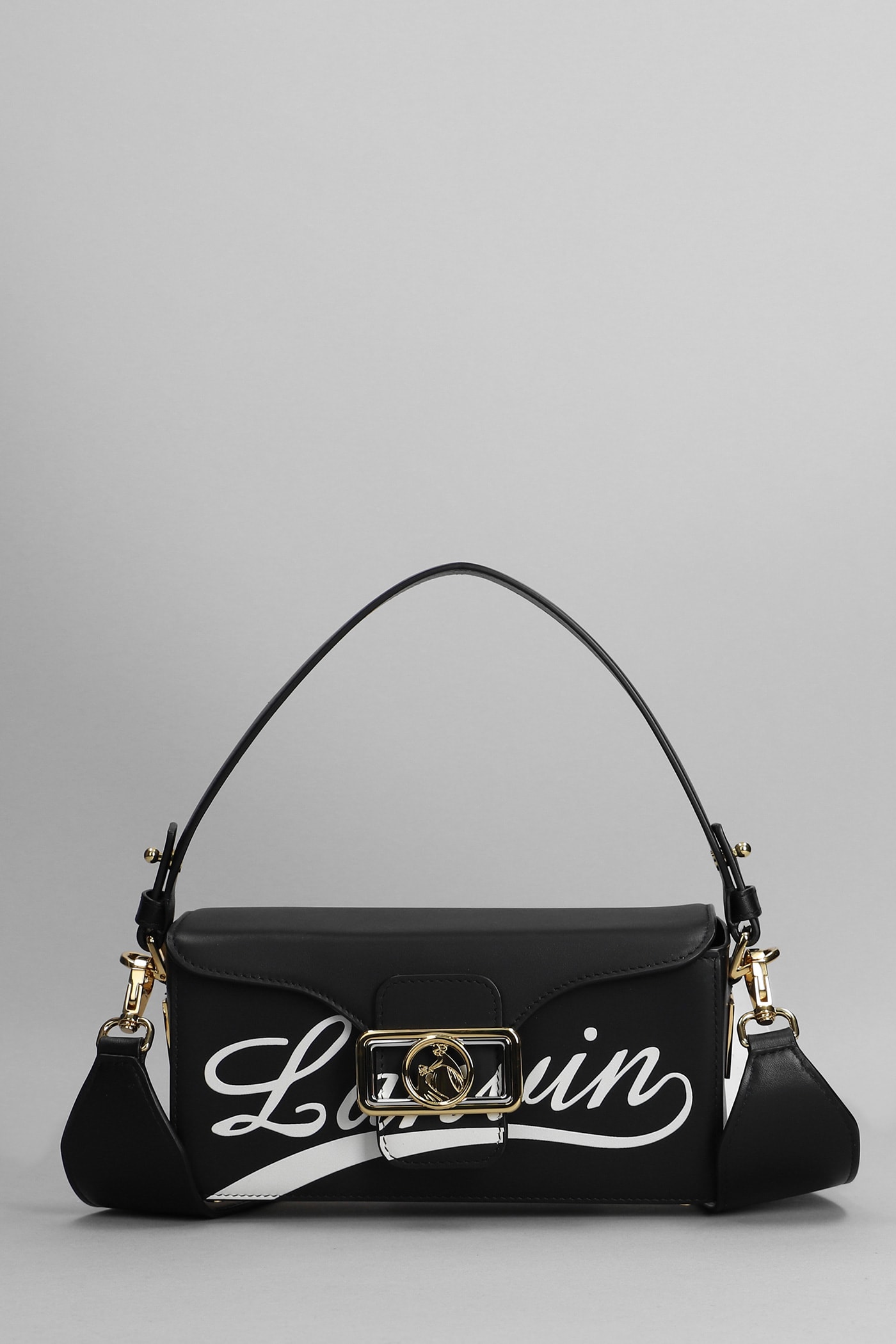 Lanvin Hand Bag In Black Leather