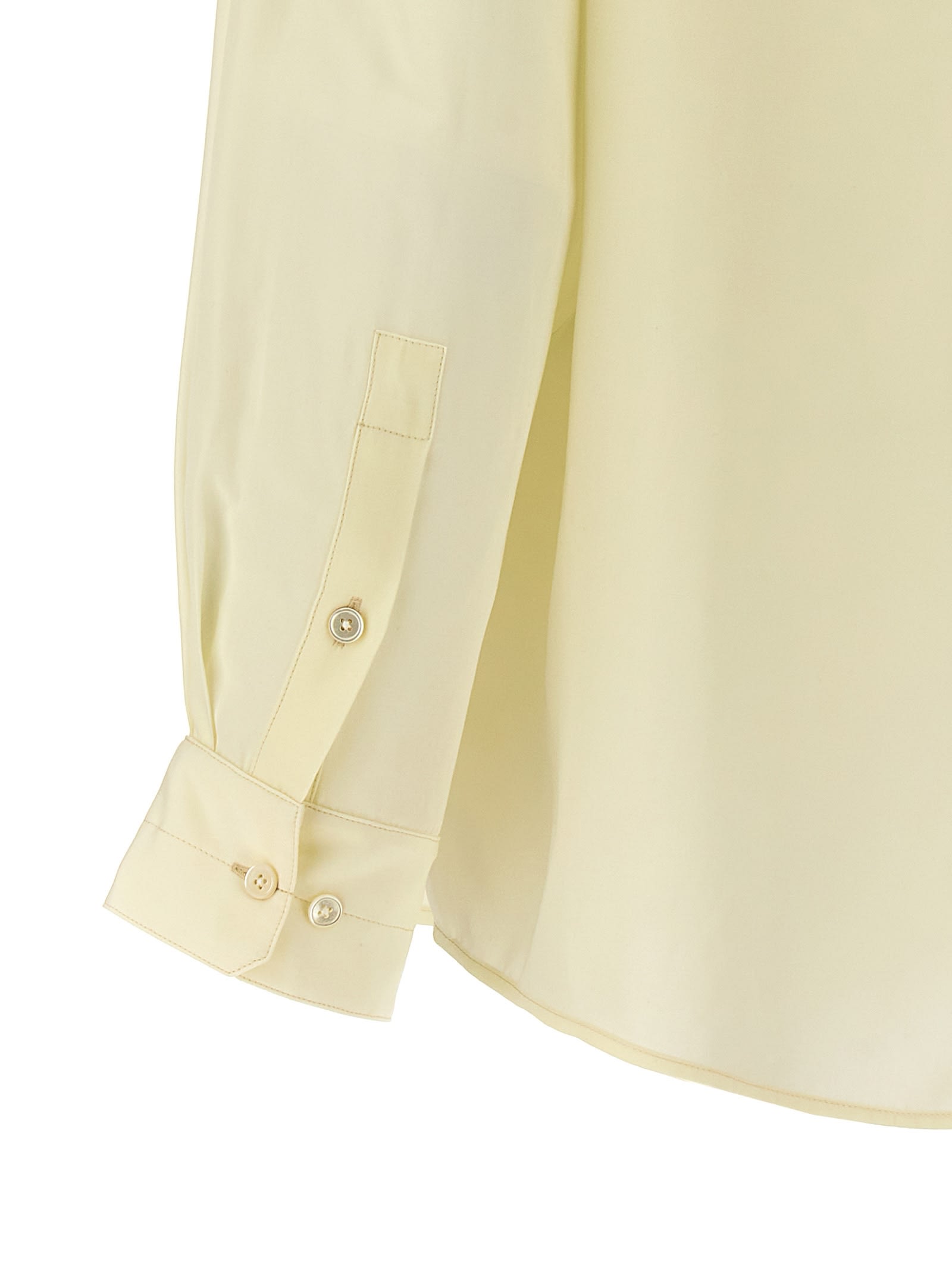 Shop Lemaire Double Pocket Shirt In White