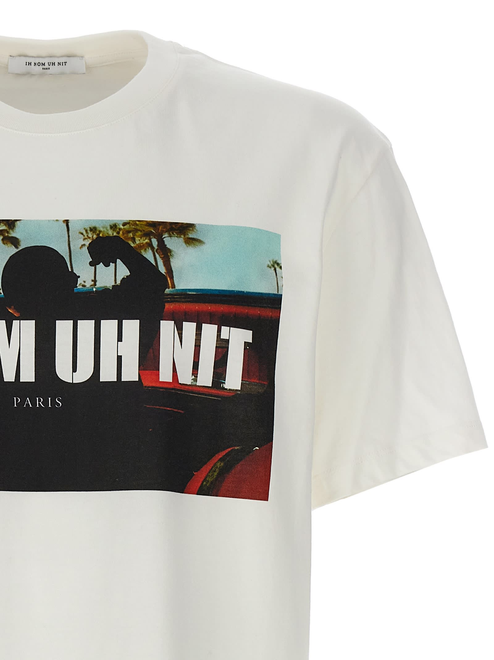Shop Ih Nom Uh Nit Palms And Car T-shirt In White