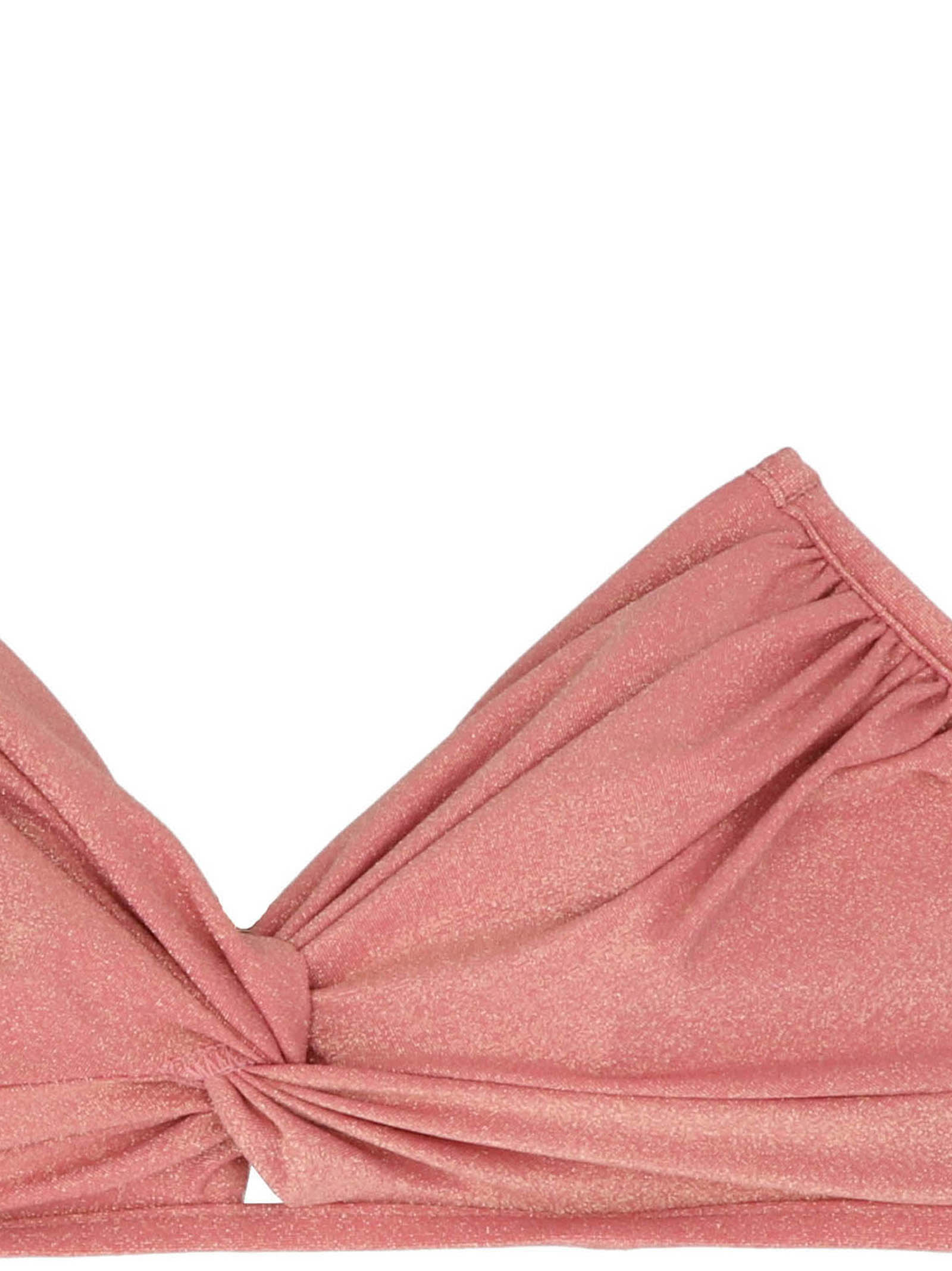 Shop Zimmermann Bikini Clover Lurex Twist In Pink