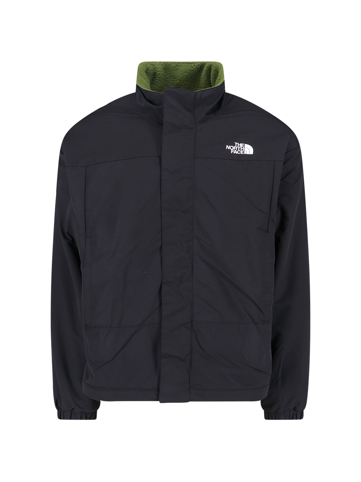 The North Face Reversible Fleece Jacket Wind Protection In Green