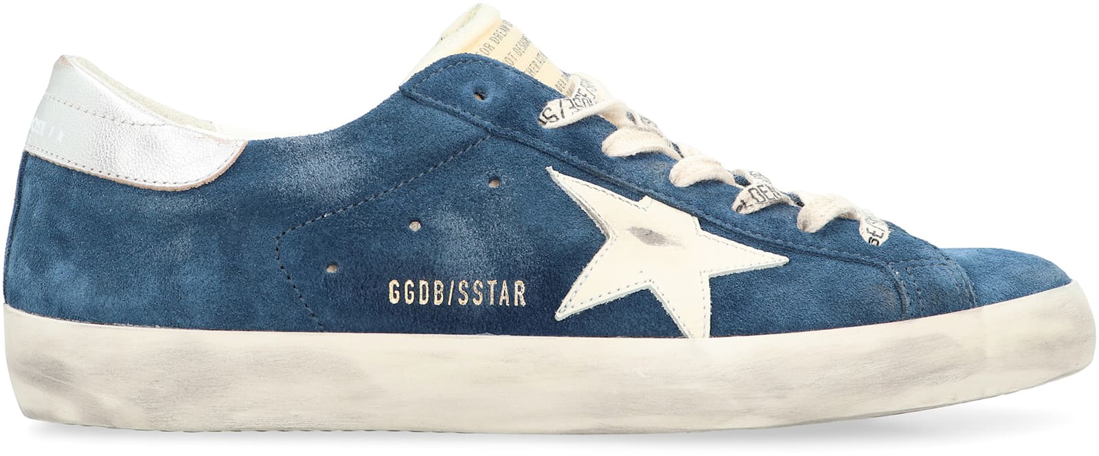 Golden Goose Sneakers Low-top Super-star In Suede In Multi
