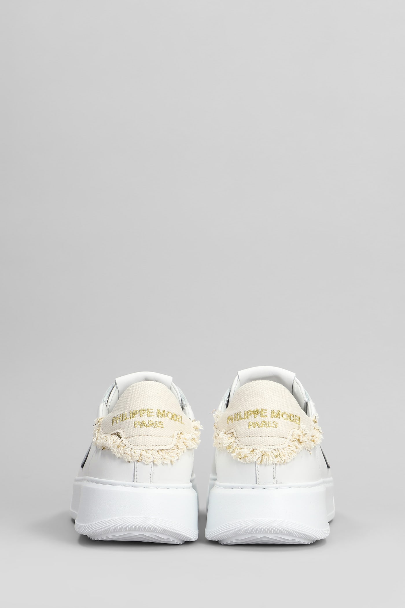 Philippe Model Temple Low Sneakers In White