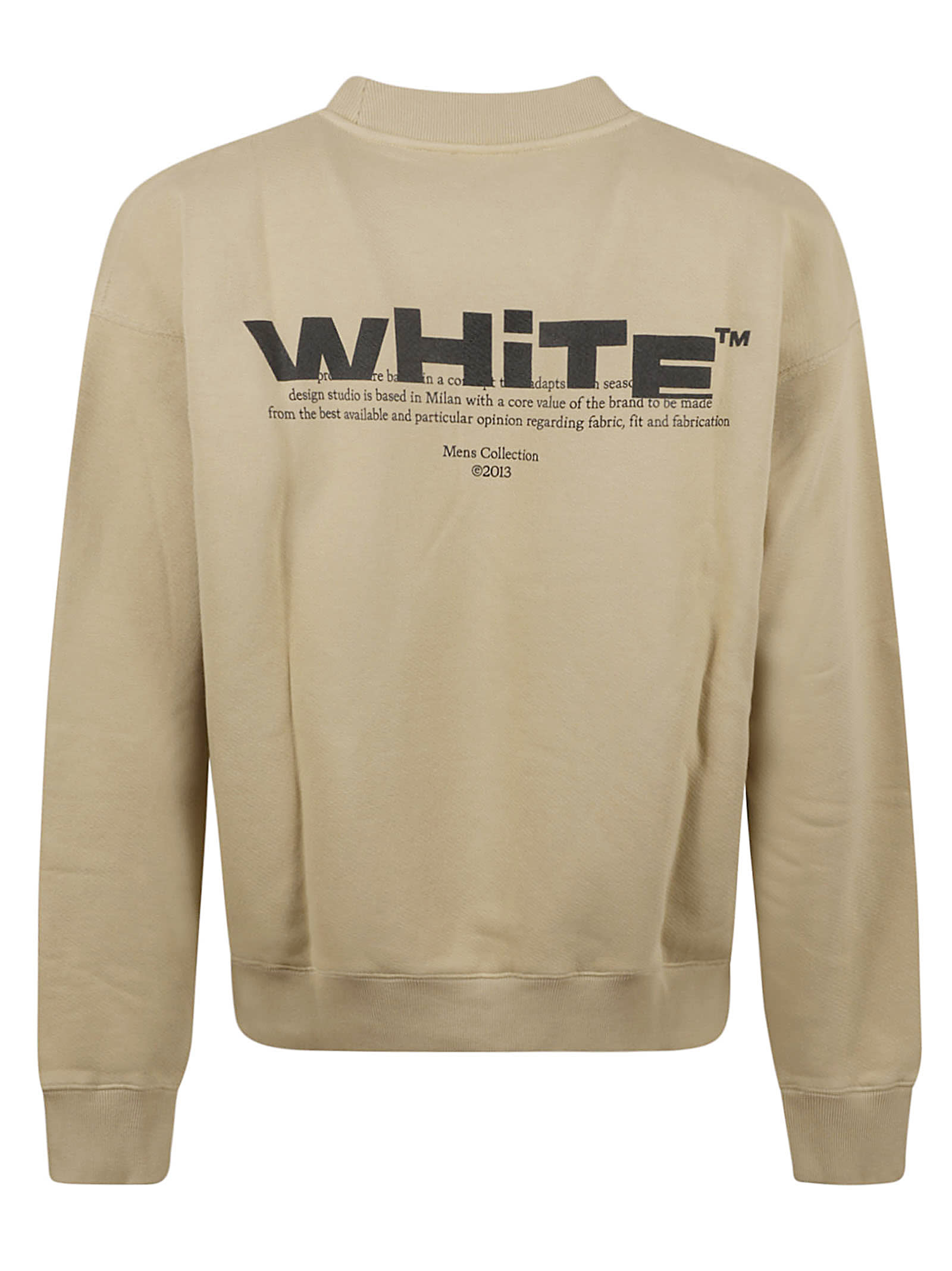 Off-white Star Arrow Skate Sweatshirt In Cream Brulee